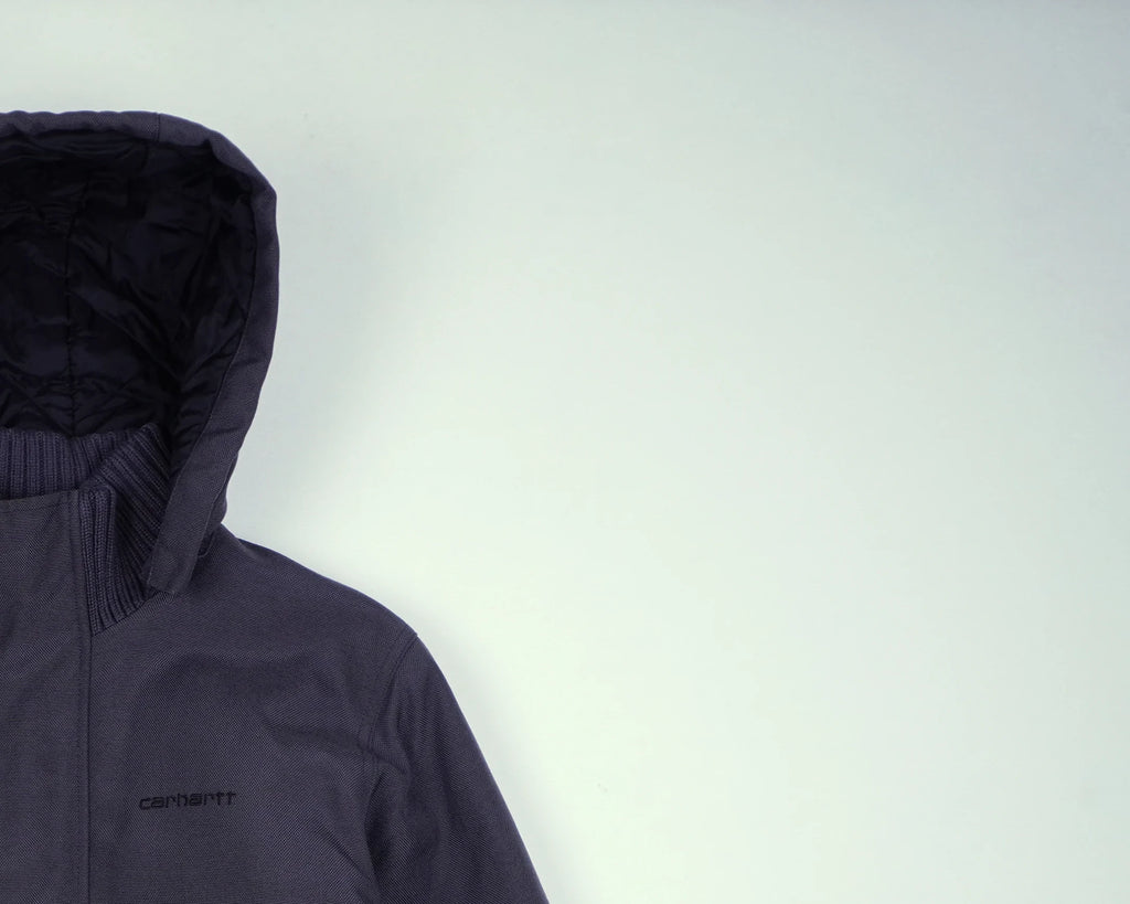 Carhartt Grey Hooded Jacket S Polyester