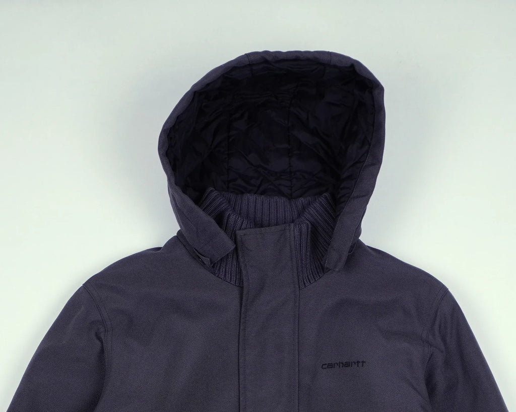 Carhartt Grey Hooded Jacket S Polyester