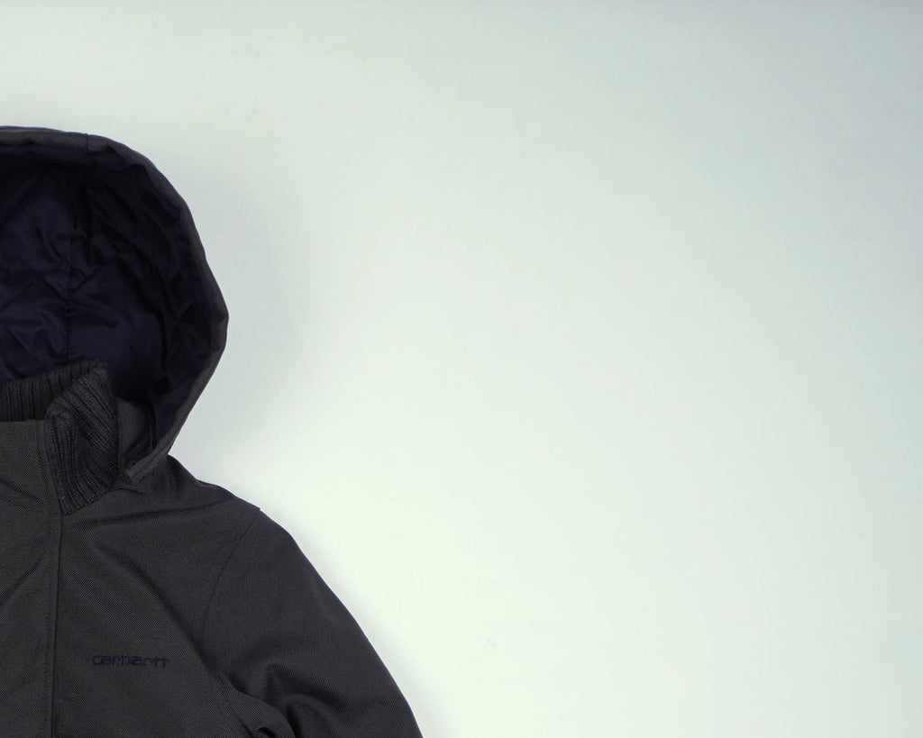 Carhartt Black Hooded Bomber Jacket XXS Polyester