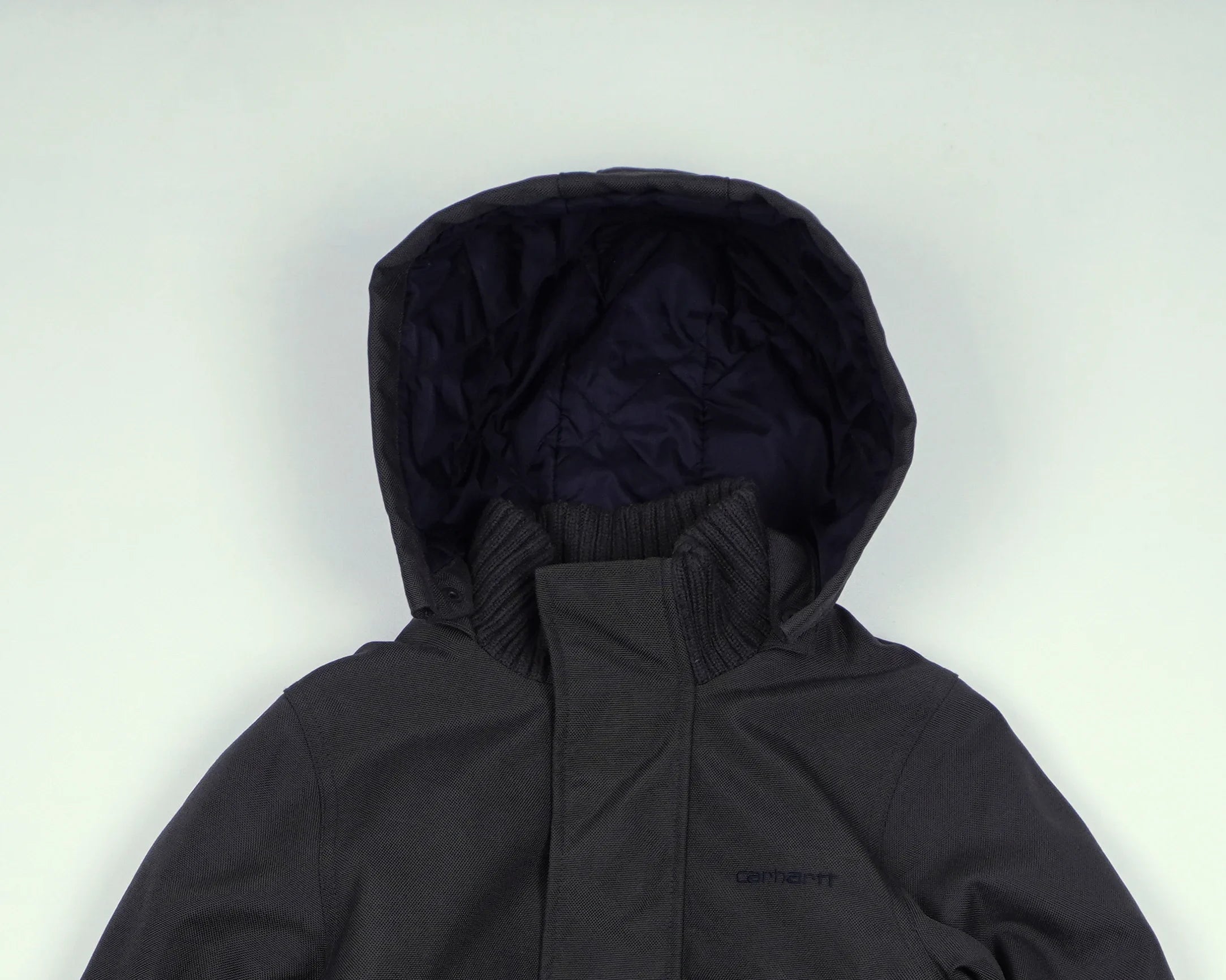 Carhartt Black Hooded Bomber Jacket XXS Polyester