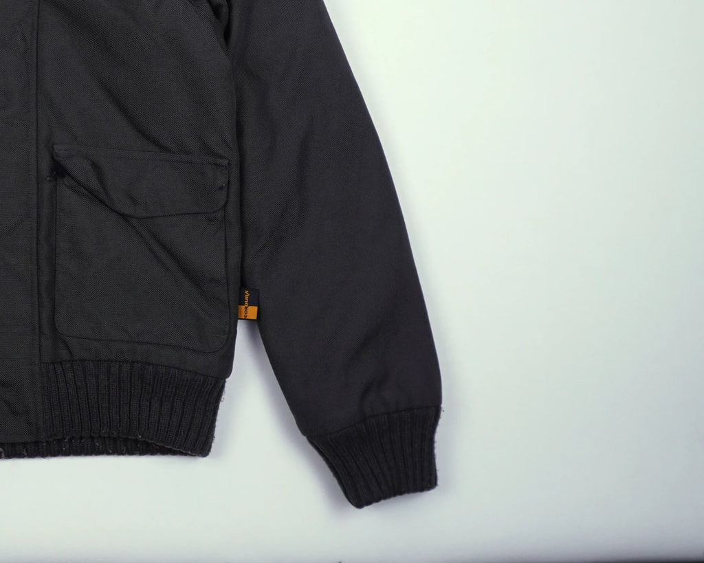 Carhartt Black Hooded Bomber Jacket XXS Polyester