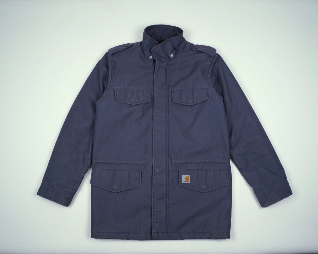 Carhartt Blue Parka Jacket S Cotton