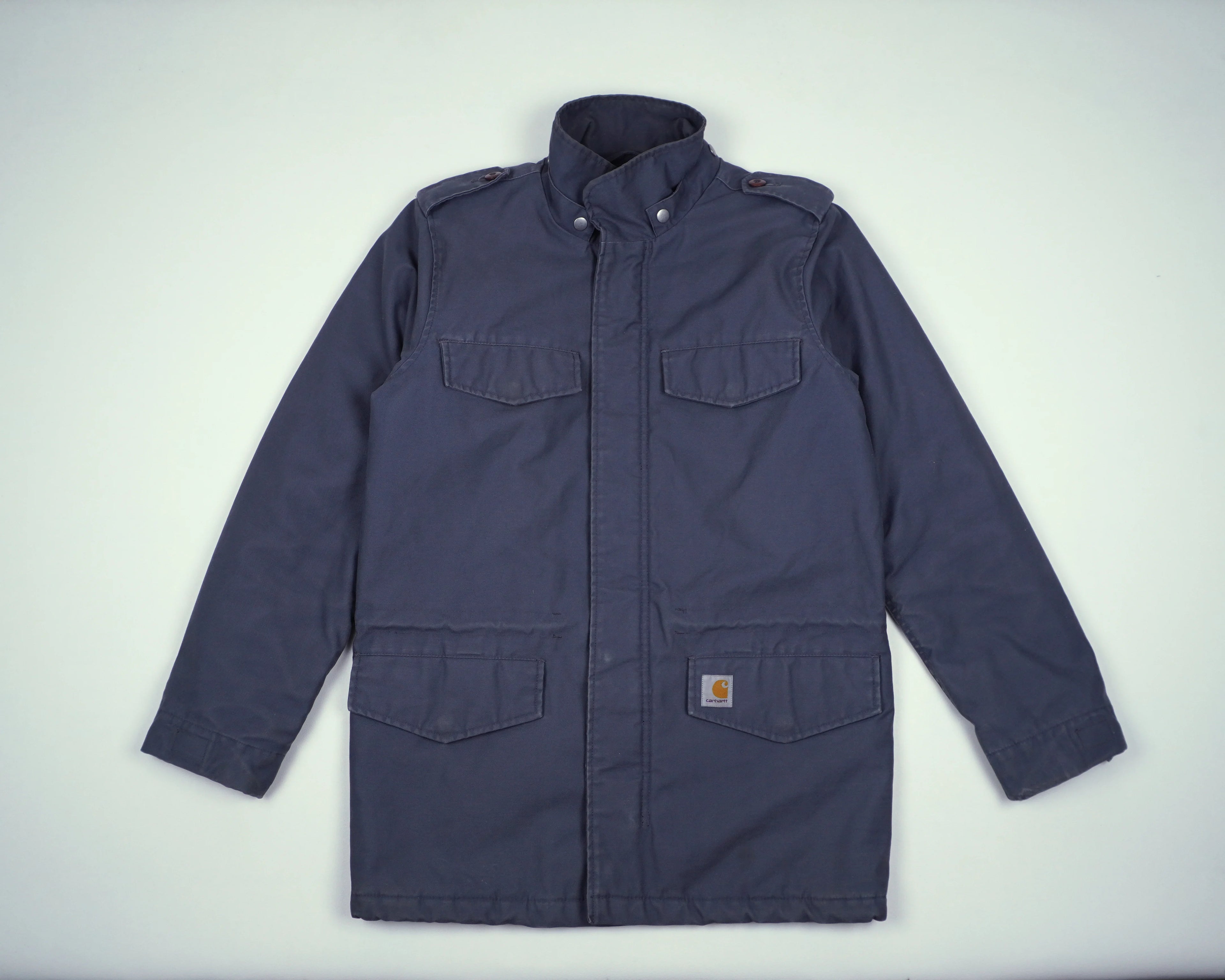 Carhartt Blue Parka Jacket S Cotton