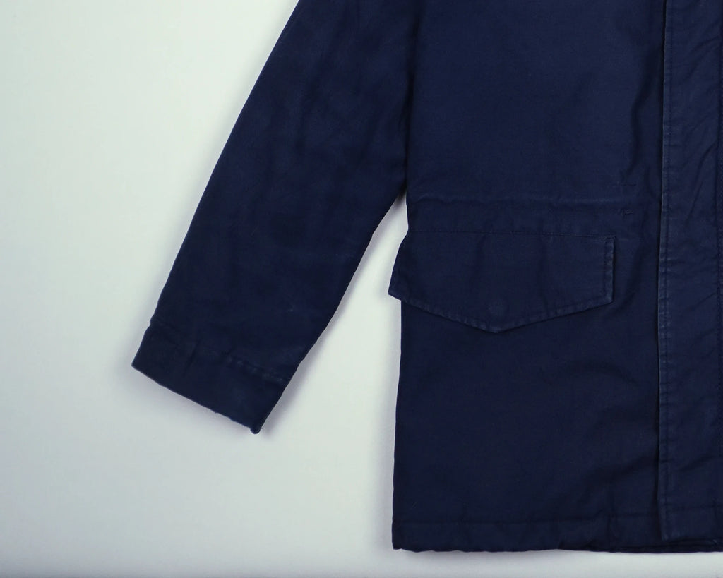 Carhartt Navy Hooded Parka S Cotton