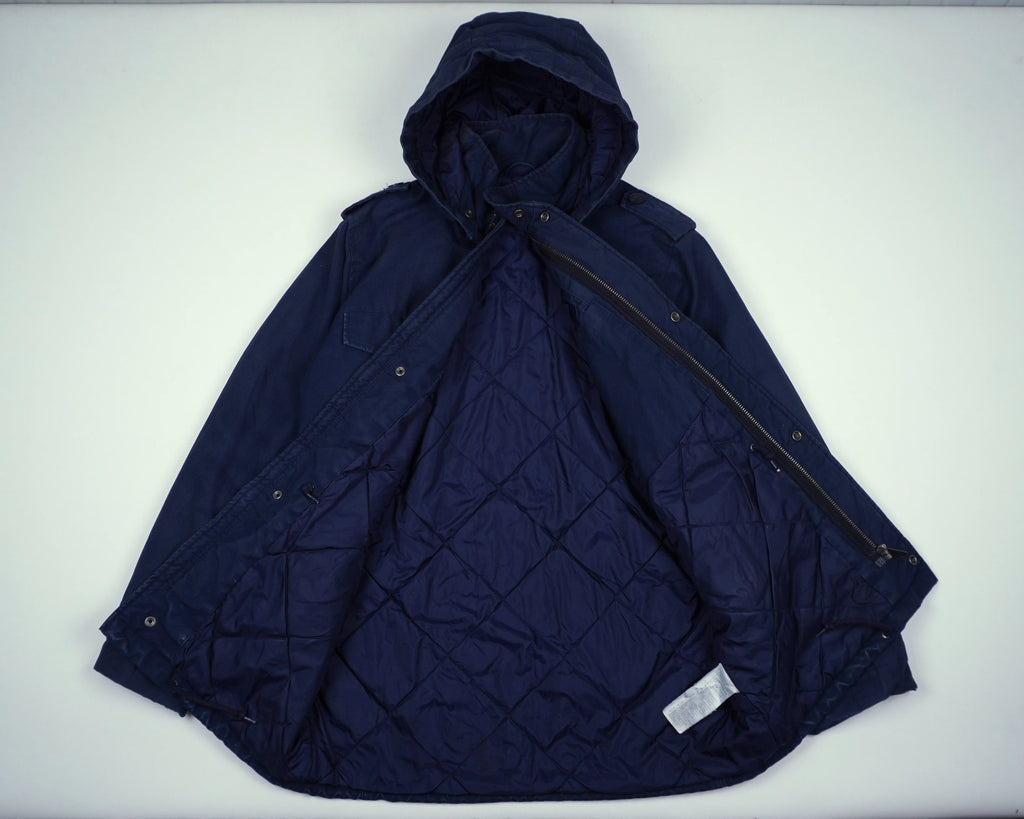Carhartt Navy Hooded Parka S Cotton