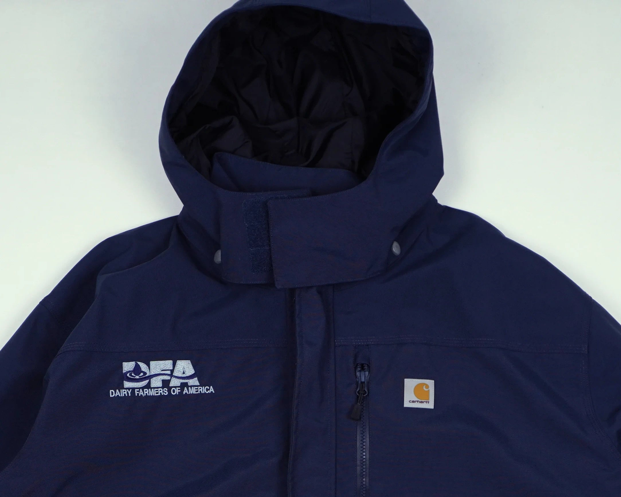 Carhartt Navy Hooded Parka XXL Nylon