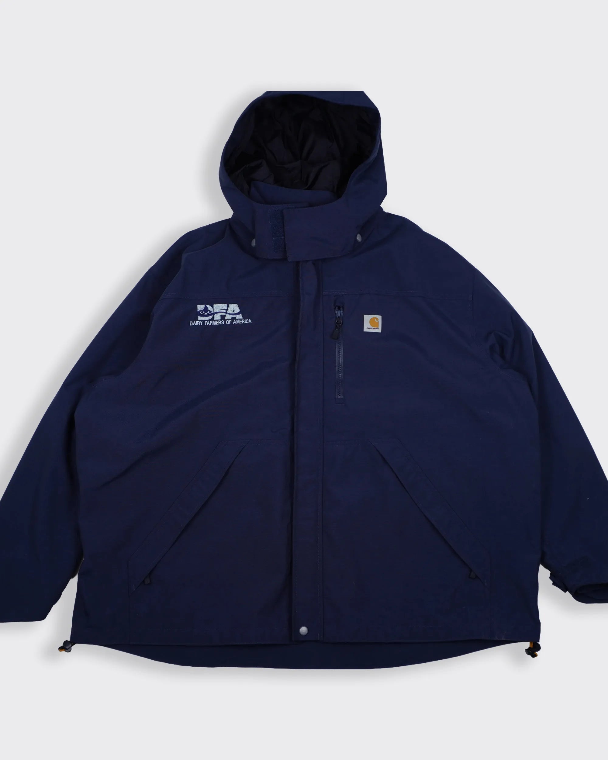 Carhartt Navy Hooded Parka - XXL