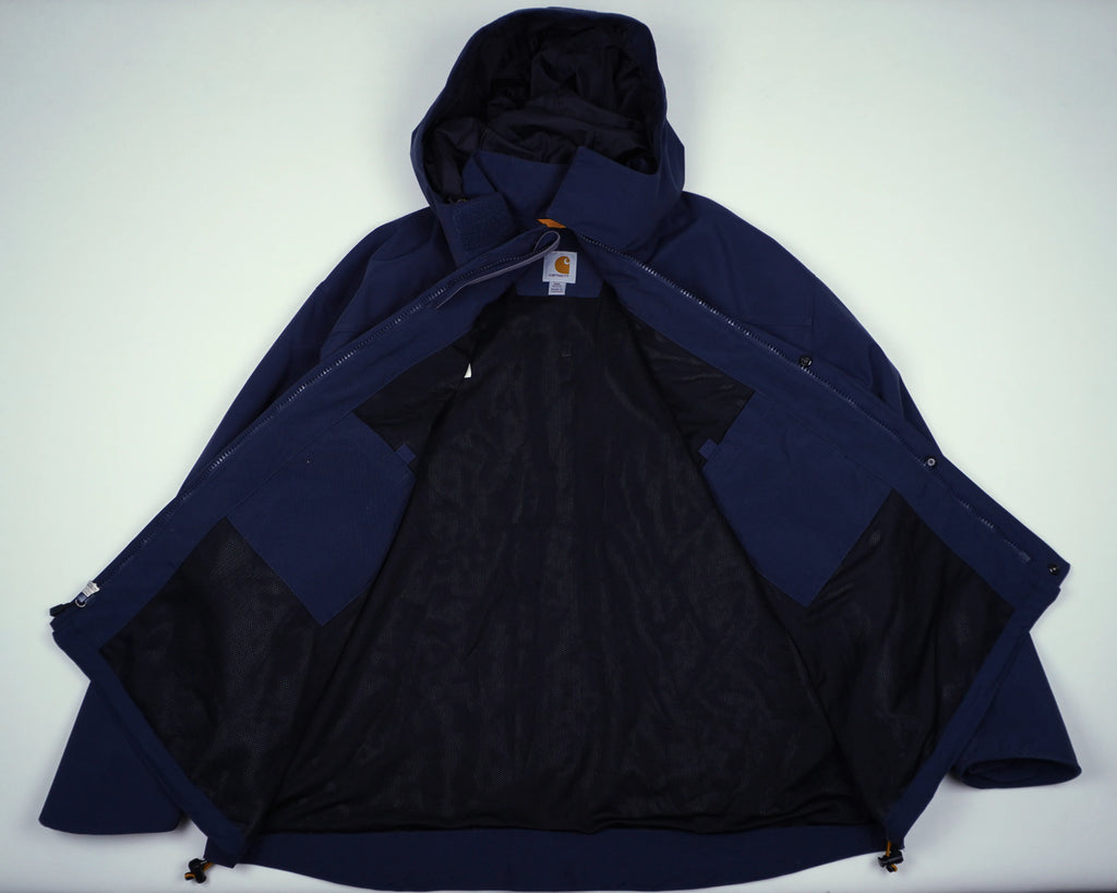 Carhartt Navy Hooded Parka XXL Nylon