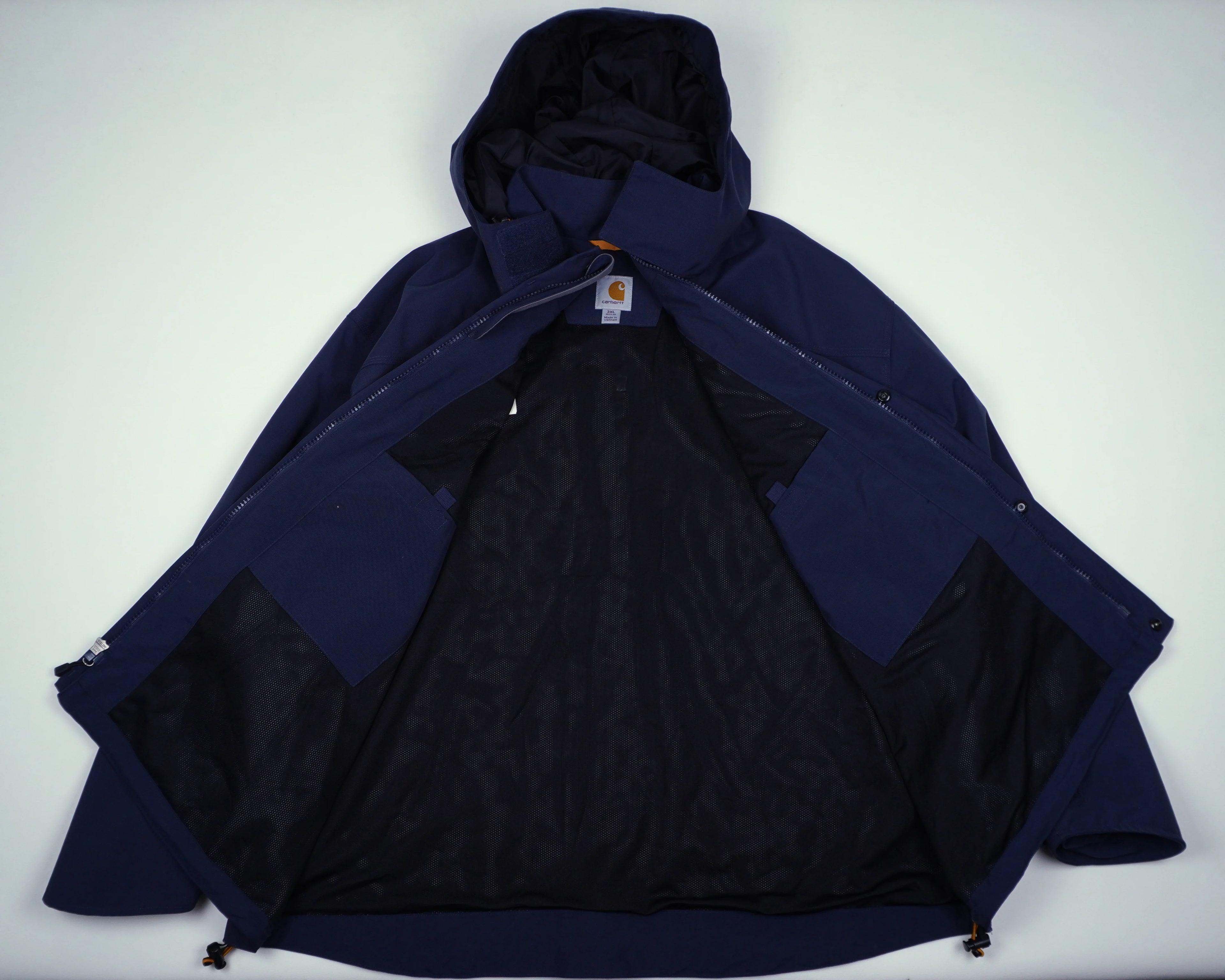 Carhartt Navy Hooded Parka XXL Nylon