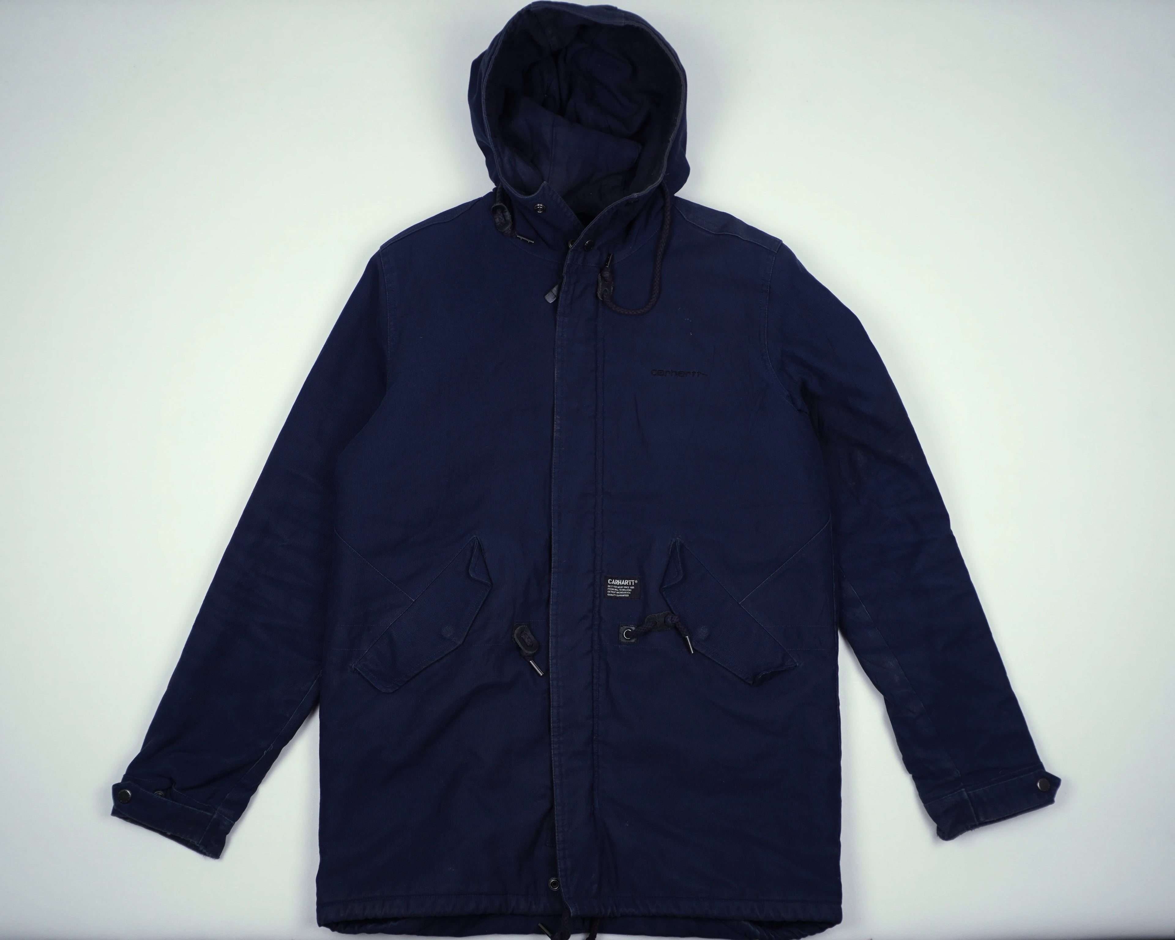 Carhartt Navy Parka Jacket S Cotton