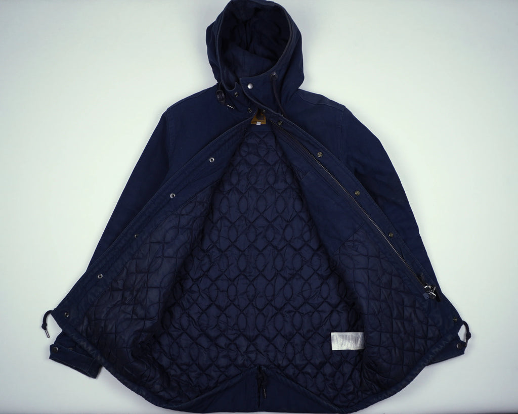 Carhartt Navy Parka Jacket S Cotton