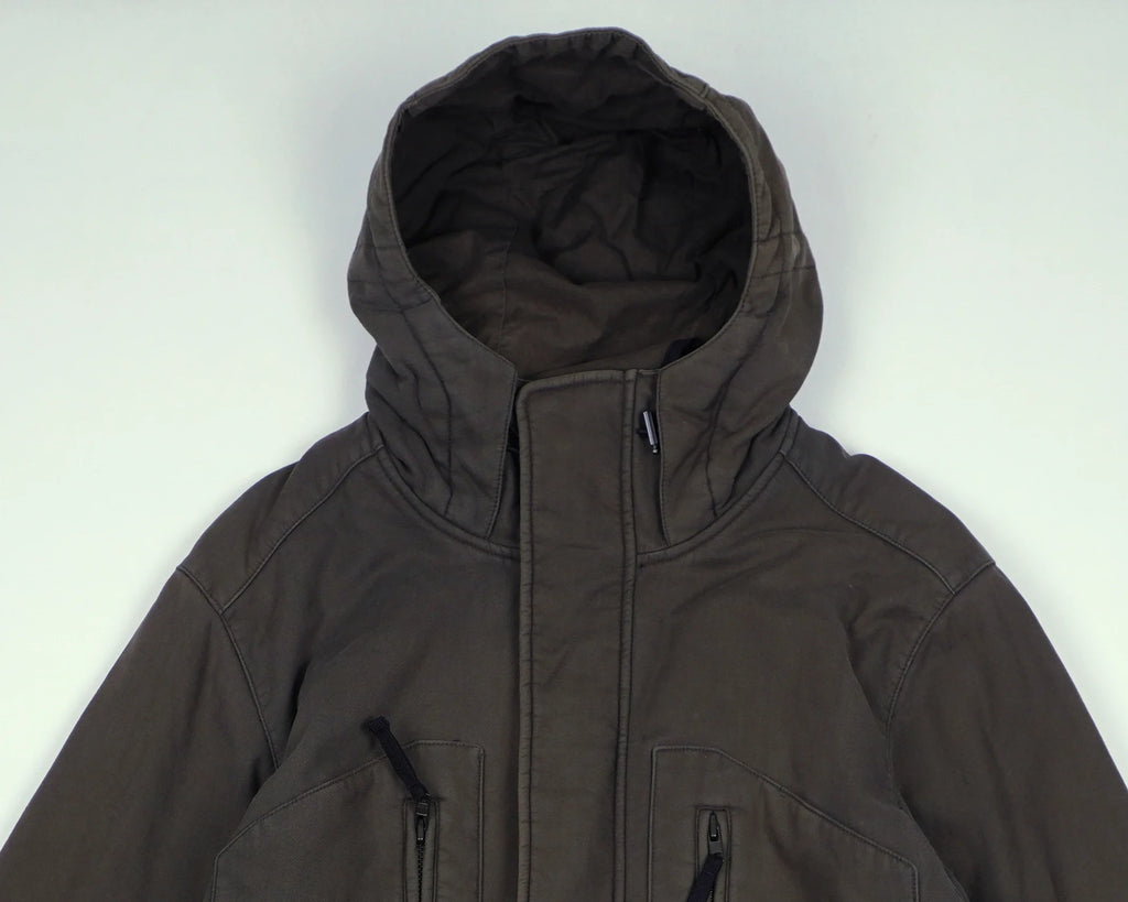 Carhartt Brown Hooded Jacket M Cotton