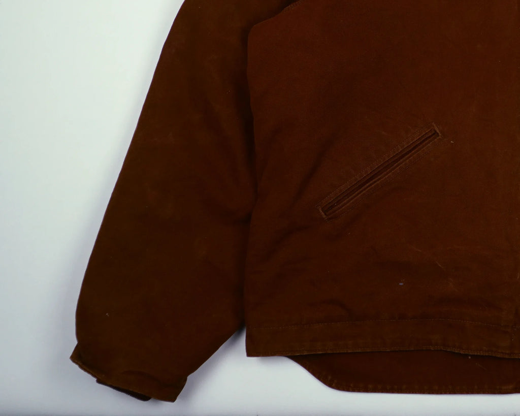 Carhartt Bordeaux Hooded Work Jacket L Canvas