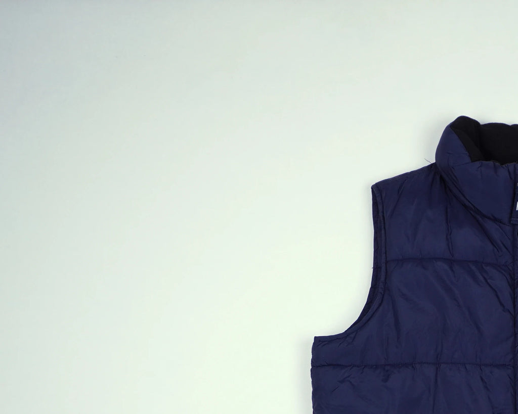 Dickies Navy Puffer Vest XS Polyester
