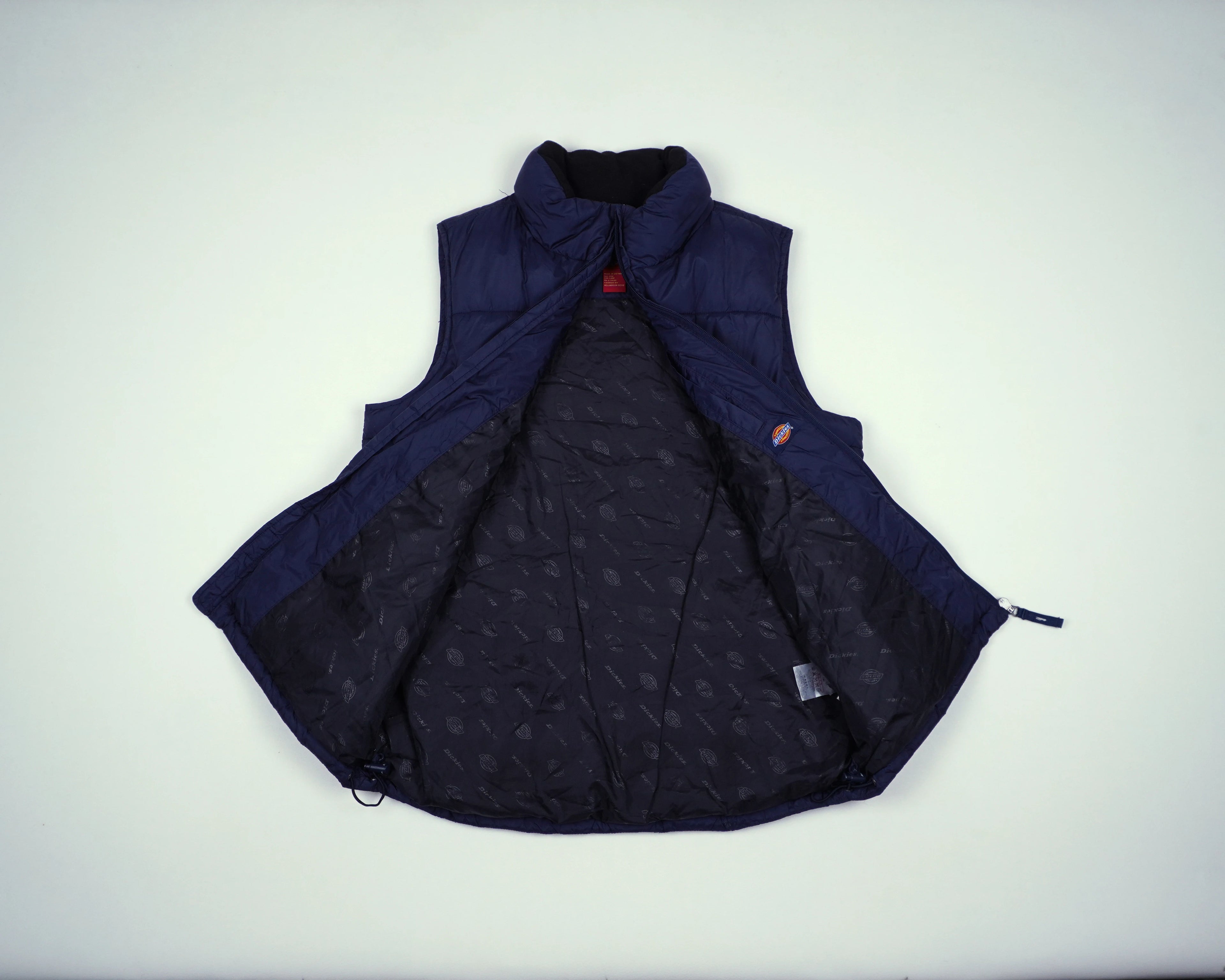 Dickies Navy Puffer Vest XS Polyester