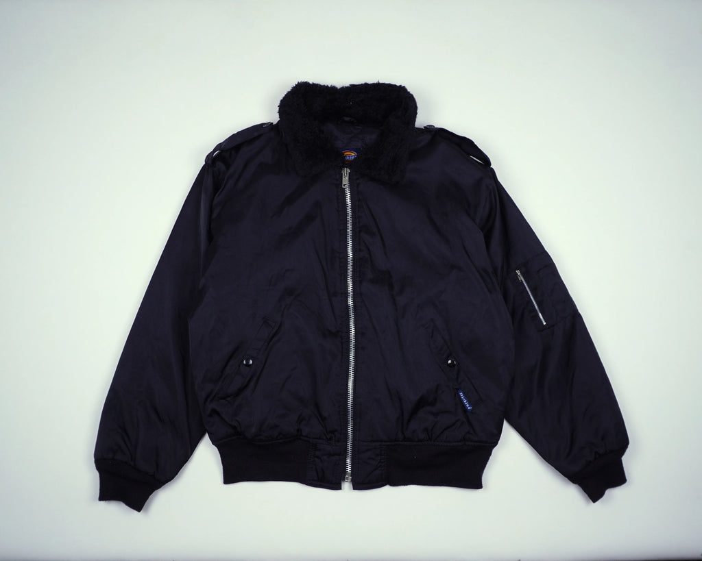 Dickies Black Hooded Shirt Jacket L Nylon