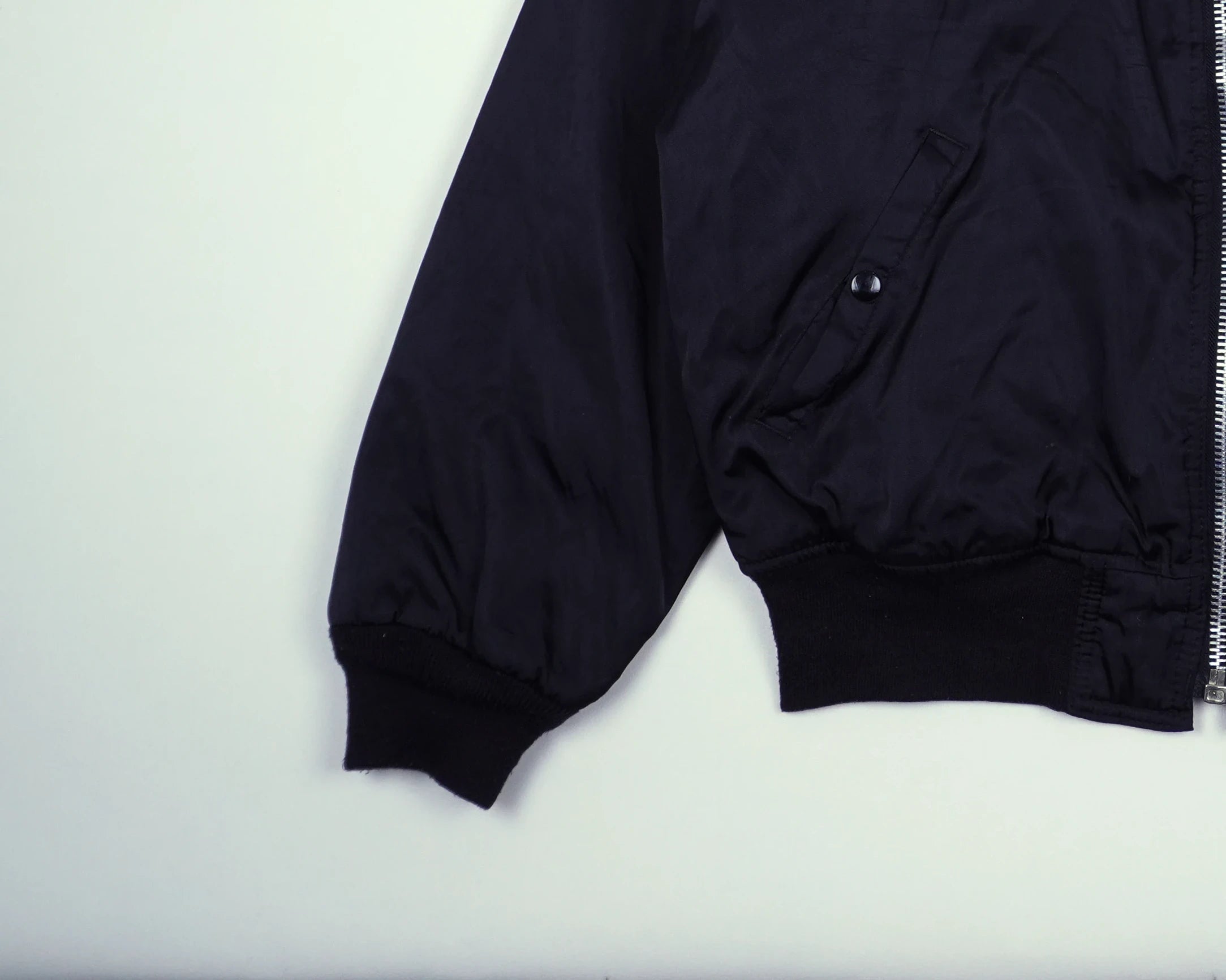 Dickies Black Hooded Shirt Jacket L Nylon