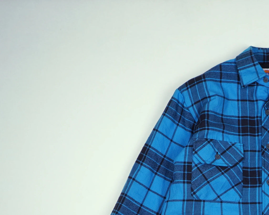 Dickies Blue Hooded Shirt Jacket S Cotton