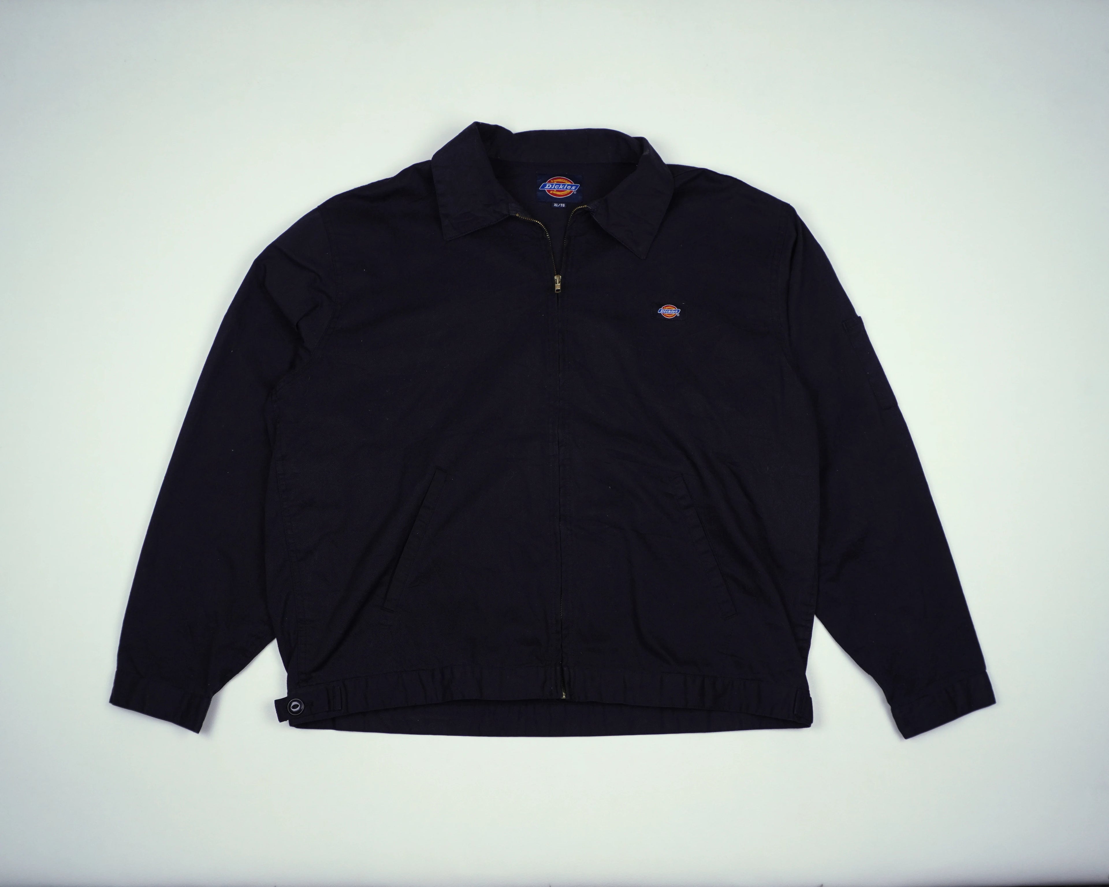 Dickies Black Hooded Shirt Jacket L Cotton