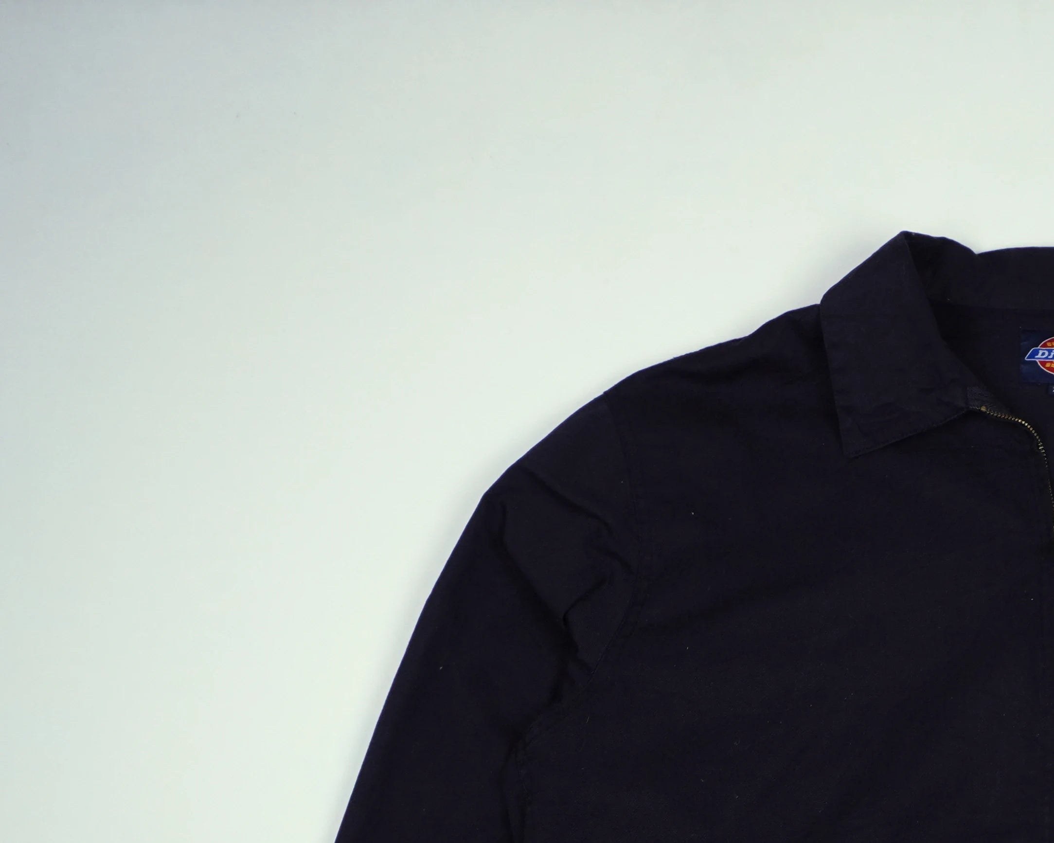 Dickies Black Hooded Shirt Jacket L Cotton