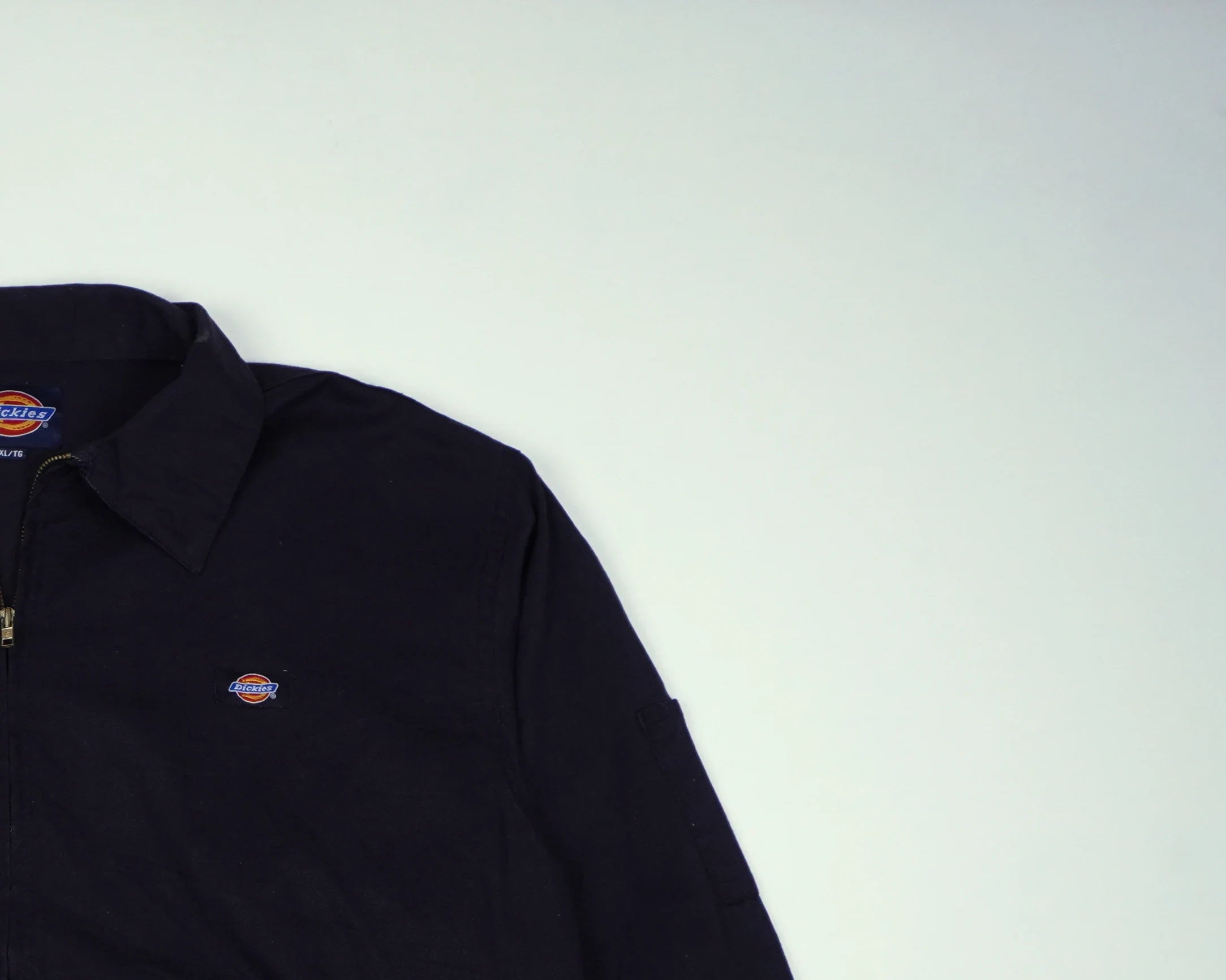 Dickies Black Hooded Shirt Jacket L Cotton