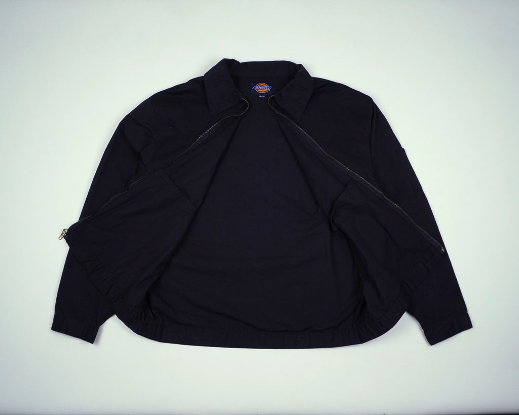 Dickies Black Hooded Shirt Jacket L Cotton