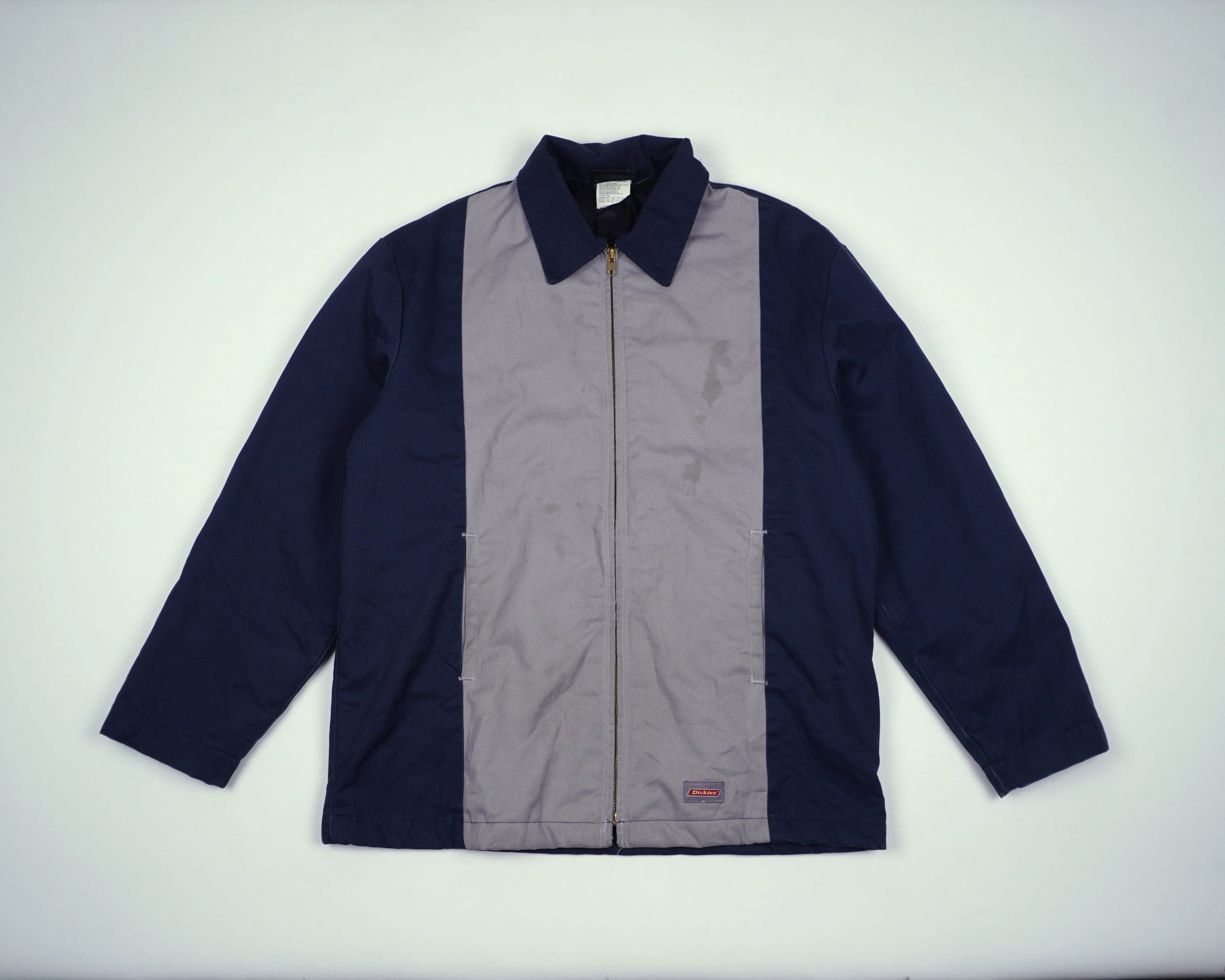 Dickies Blue Hooded Shirt Jacket M Nylon