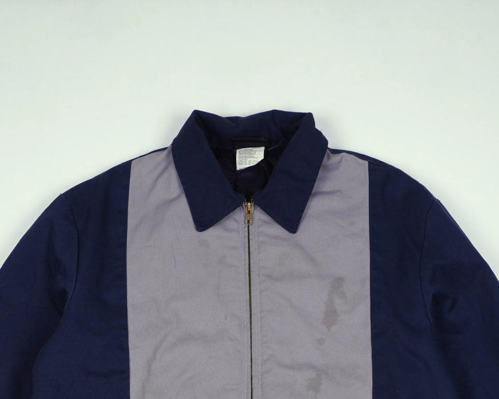 Dickies Blue Hooded Shirt Jacket M Nylon