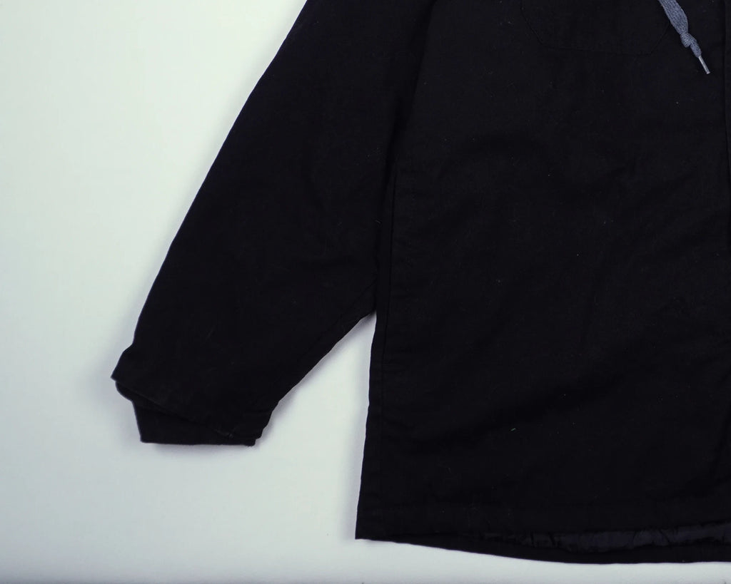 Dickies Black Hooded Shirt Jacket M Cotton