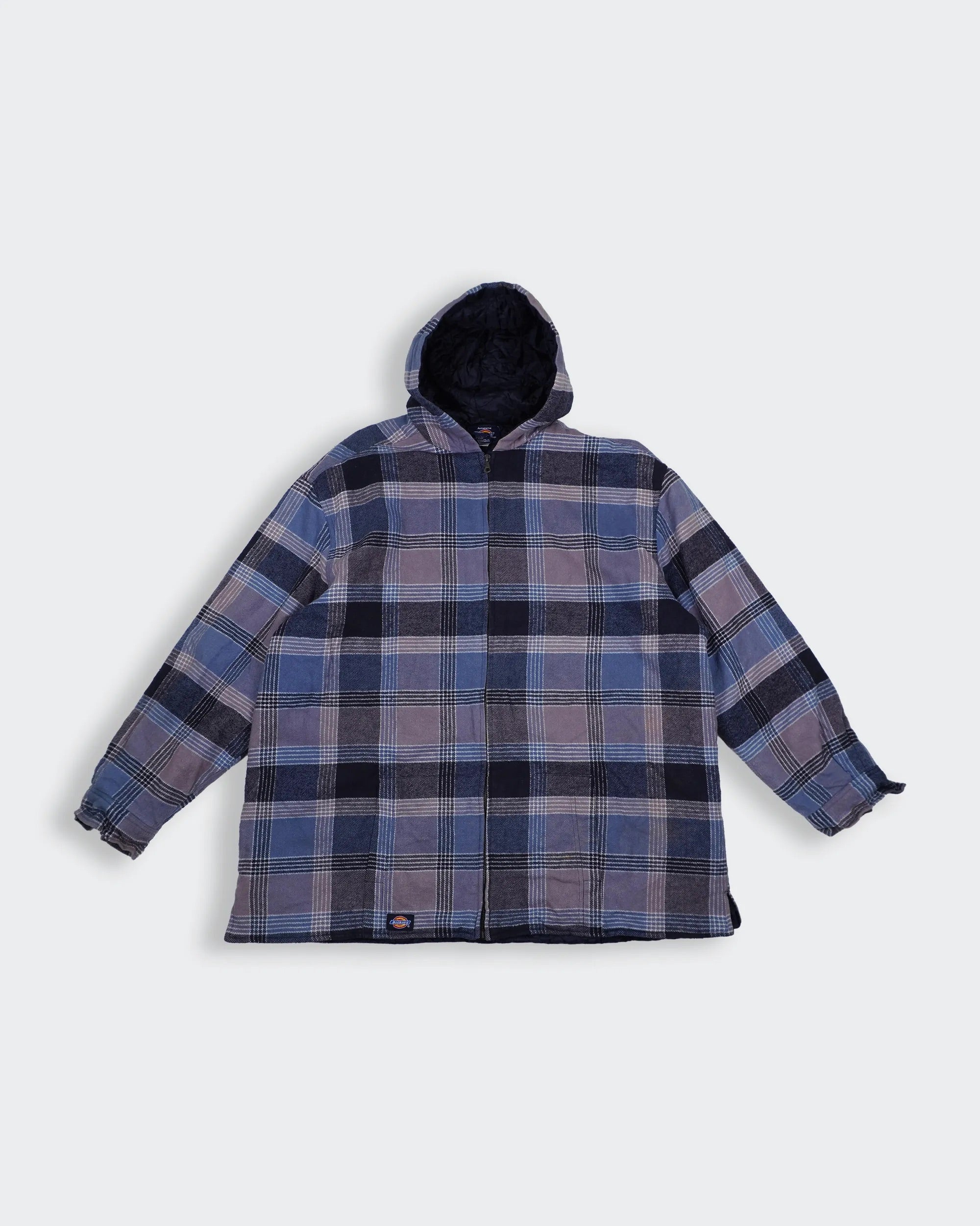 Dickies Blue Hooded Jacket L Cotton
