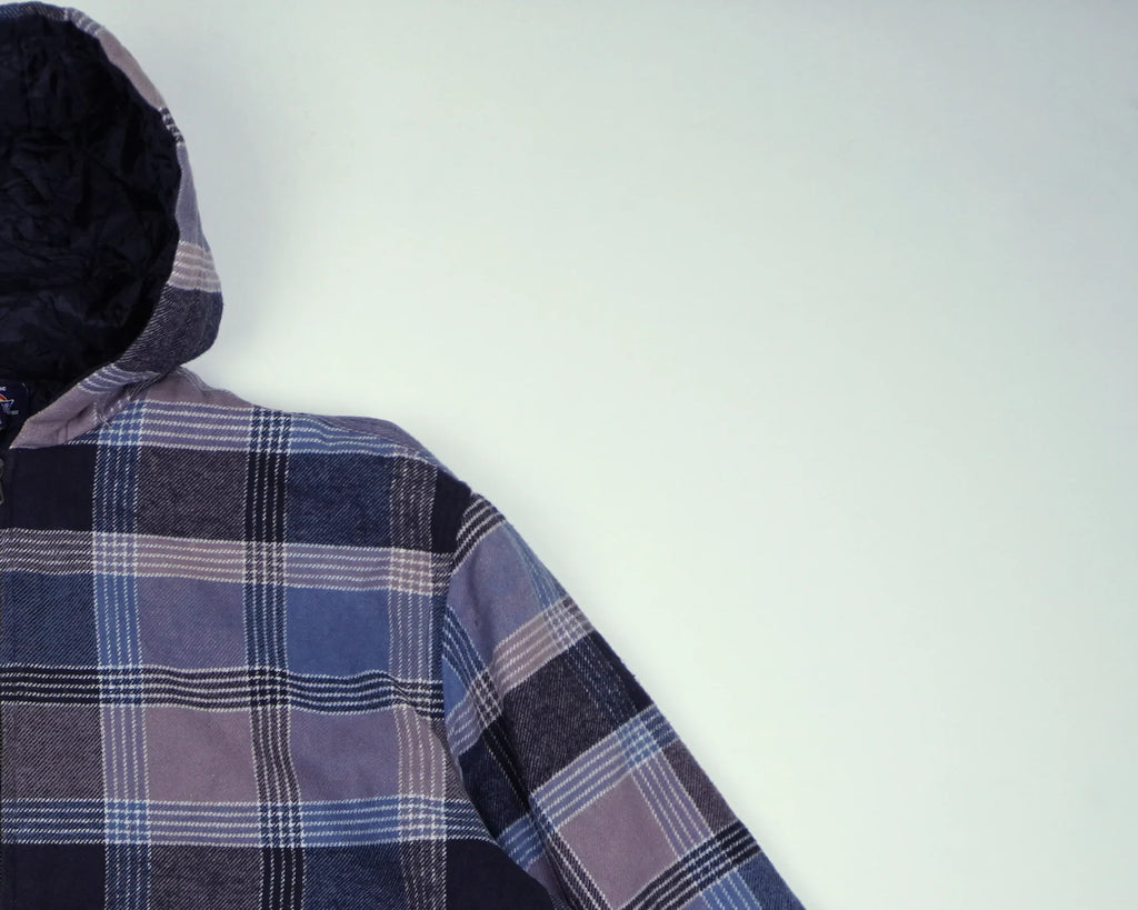 Dickies Blue Hooded Jacket L Cotton