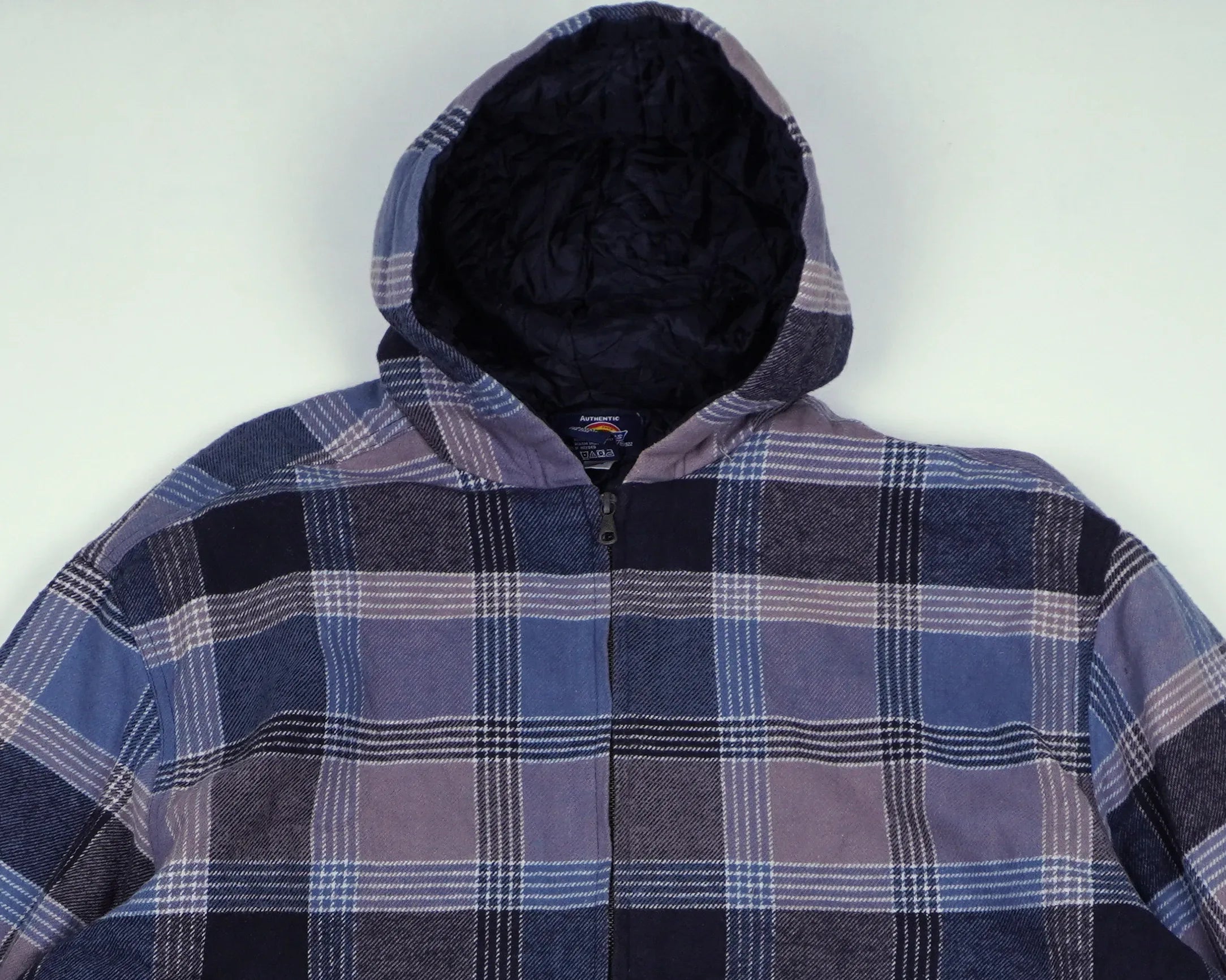 Dickies Blue Hooded Jacket L Cotton