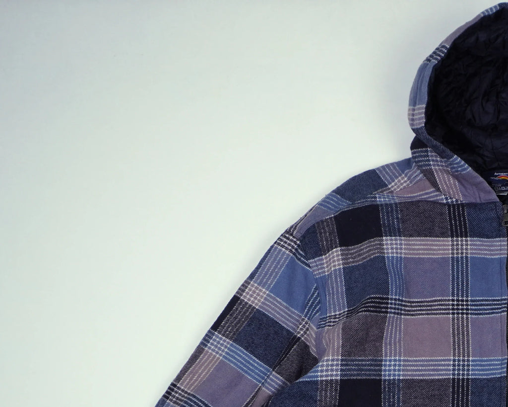 Dickies Blue Hooded Jacket L Cotton