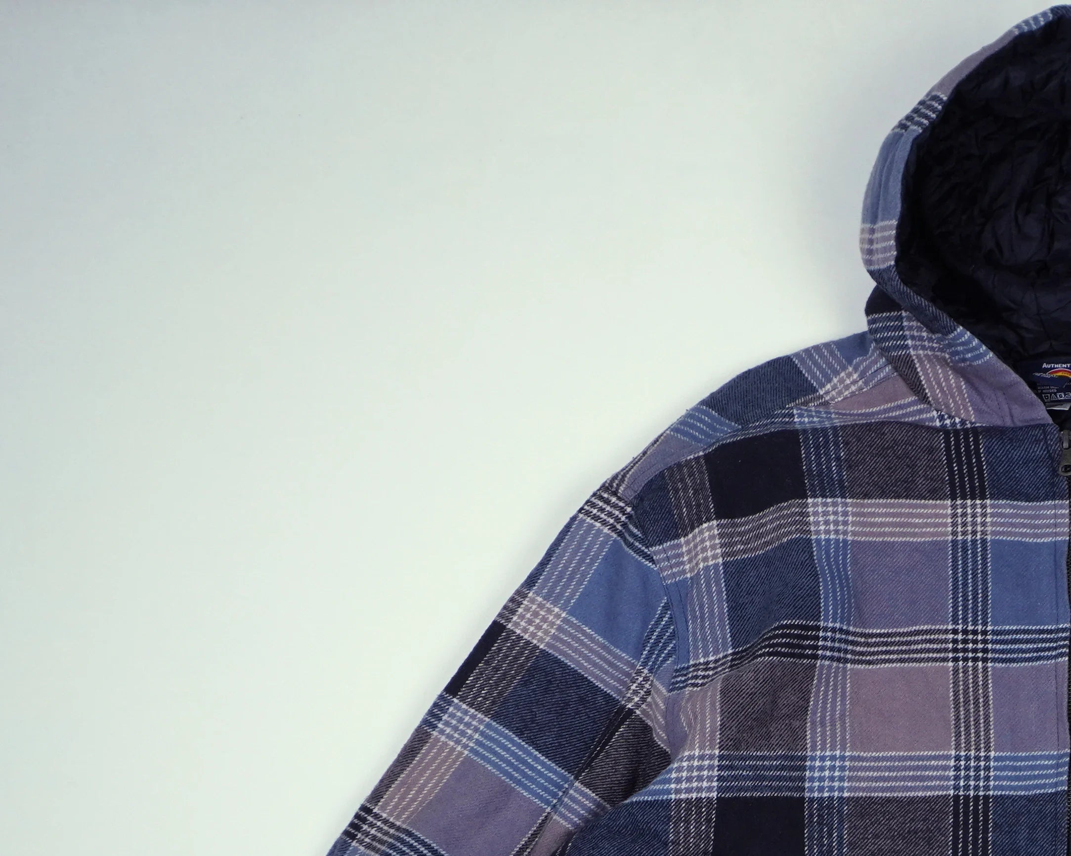 Dickies Blue Hooded Jacket L Cotton