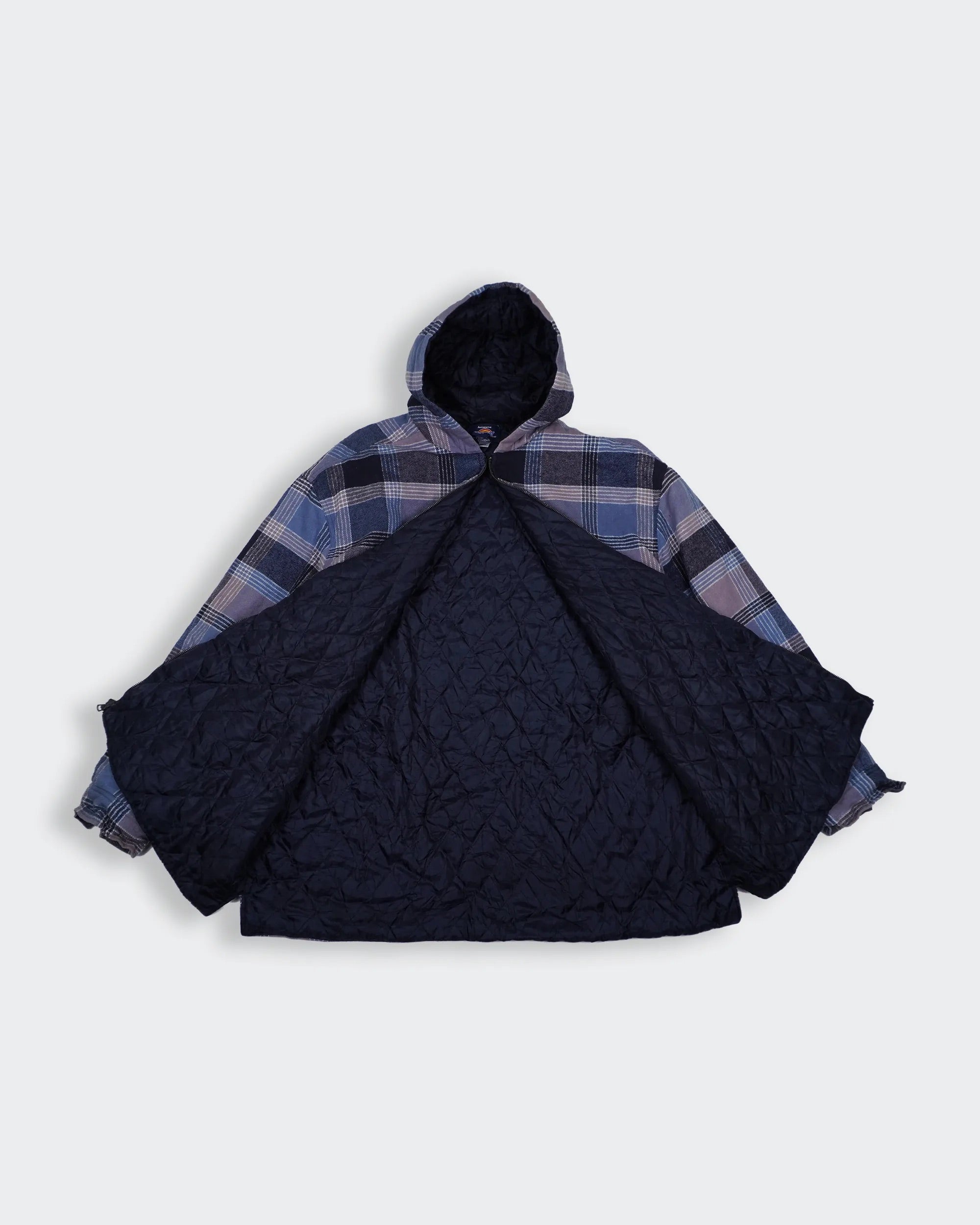 Dickies Blue Hooded Jacket L Cotton