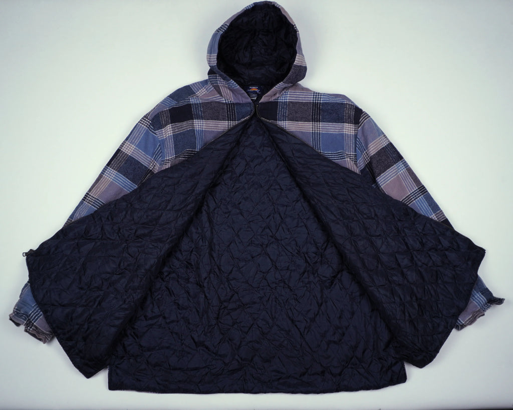 Dickies Blue Hooded Jacket L Cotton