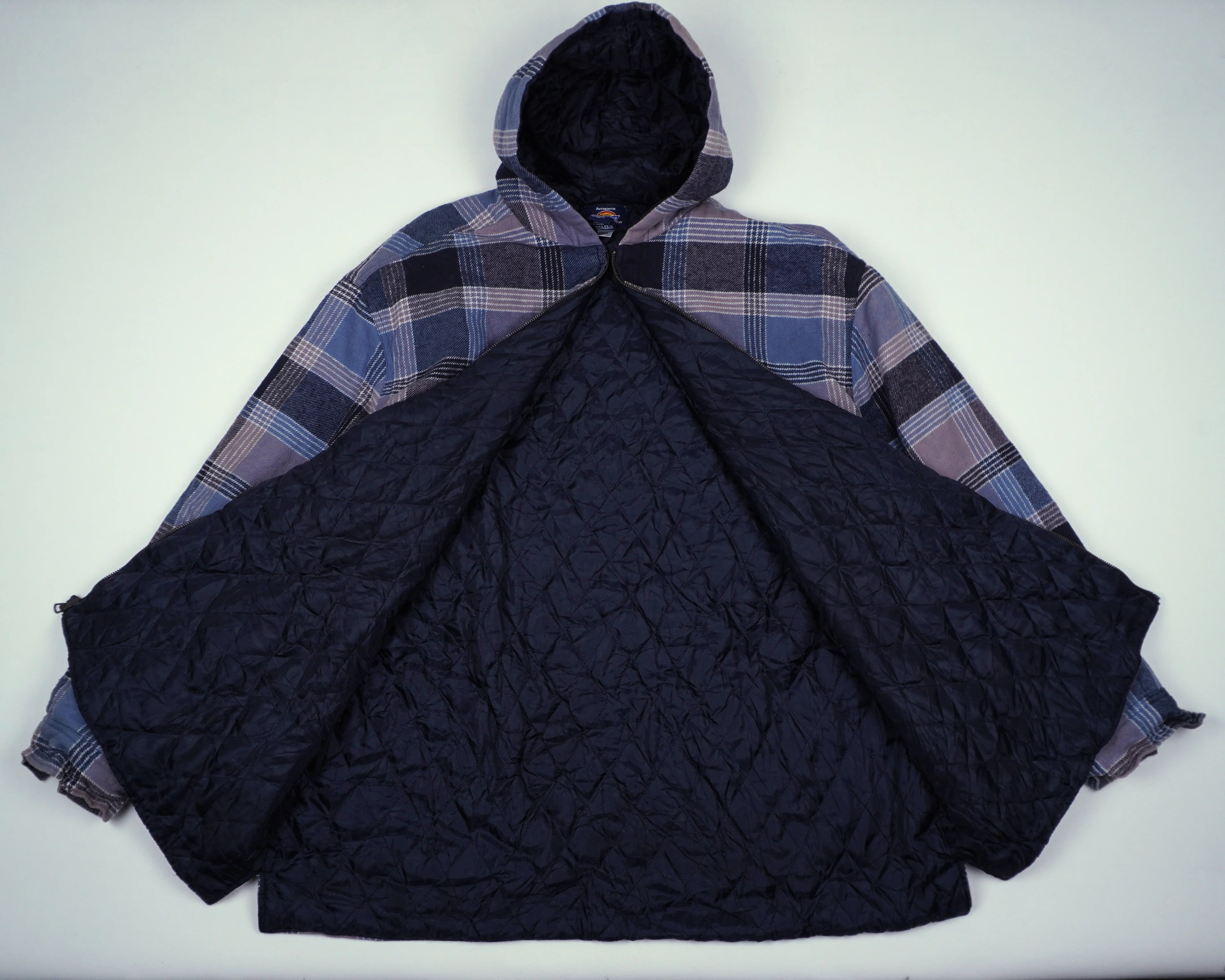 Dickies Blue Hooded Jacket L Cotton