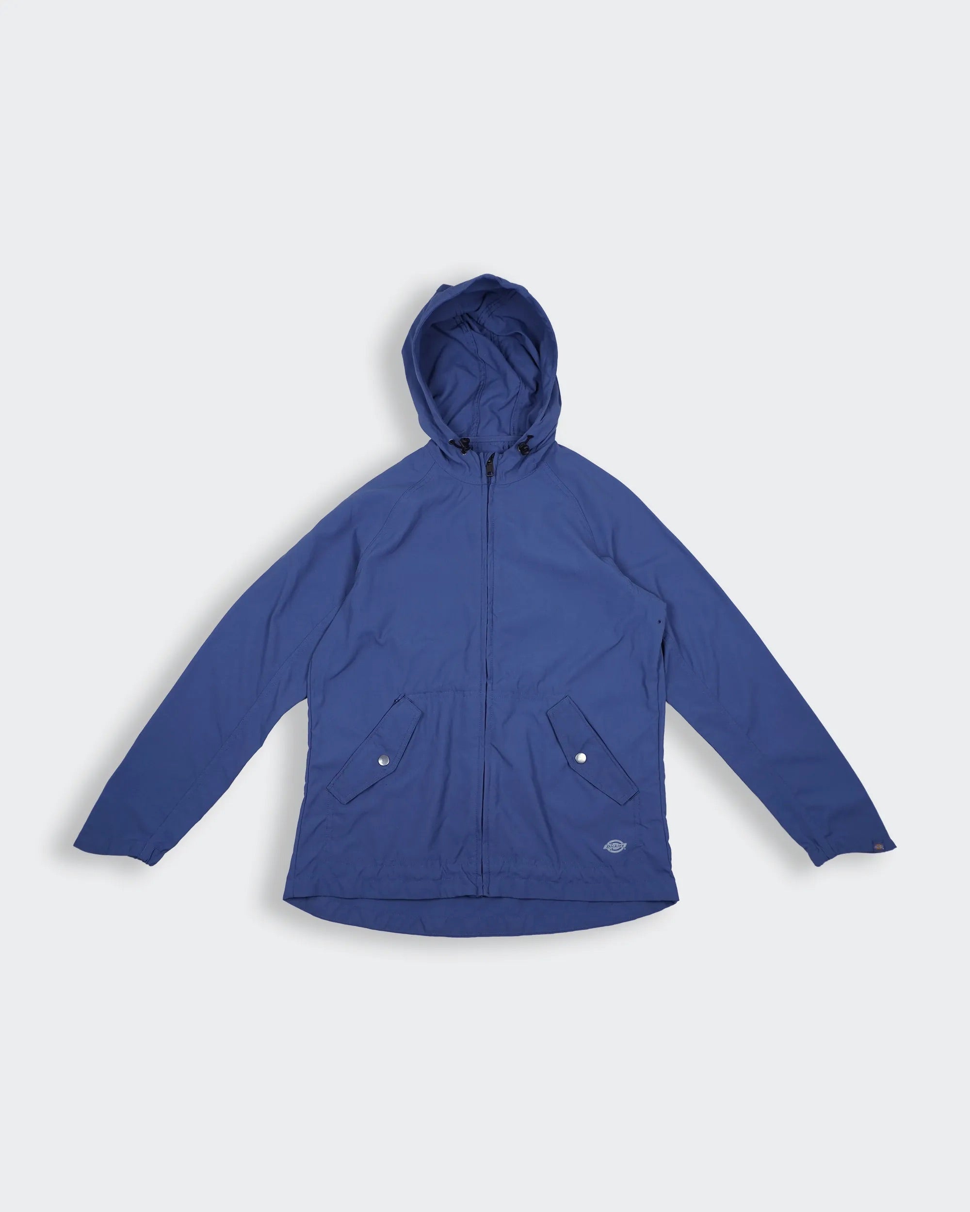 Dickies Blue Hooded Windbreaker Jacket XS