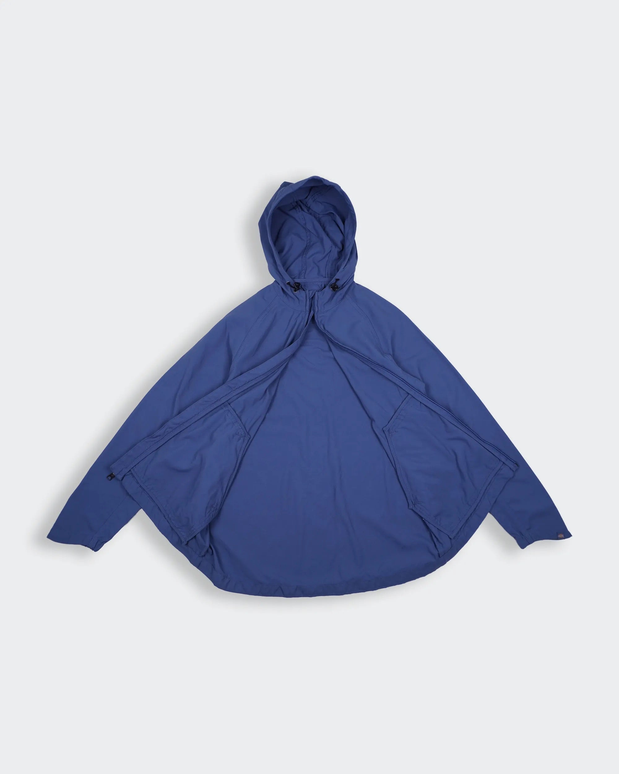 Dickies Blue Hooded Windbreaker Jacket XS