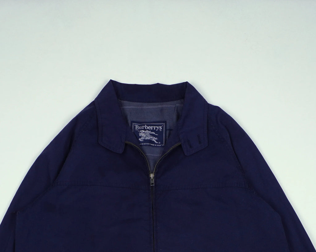 Burberry Navy Harrington Jacket S Cotton