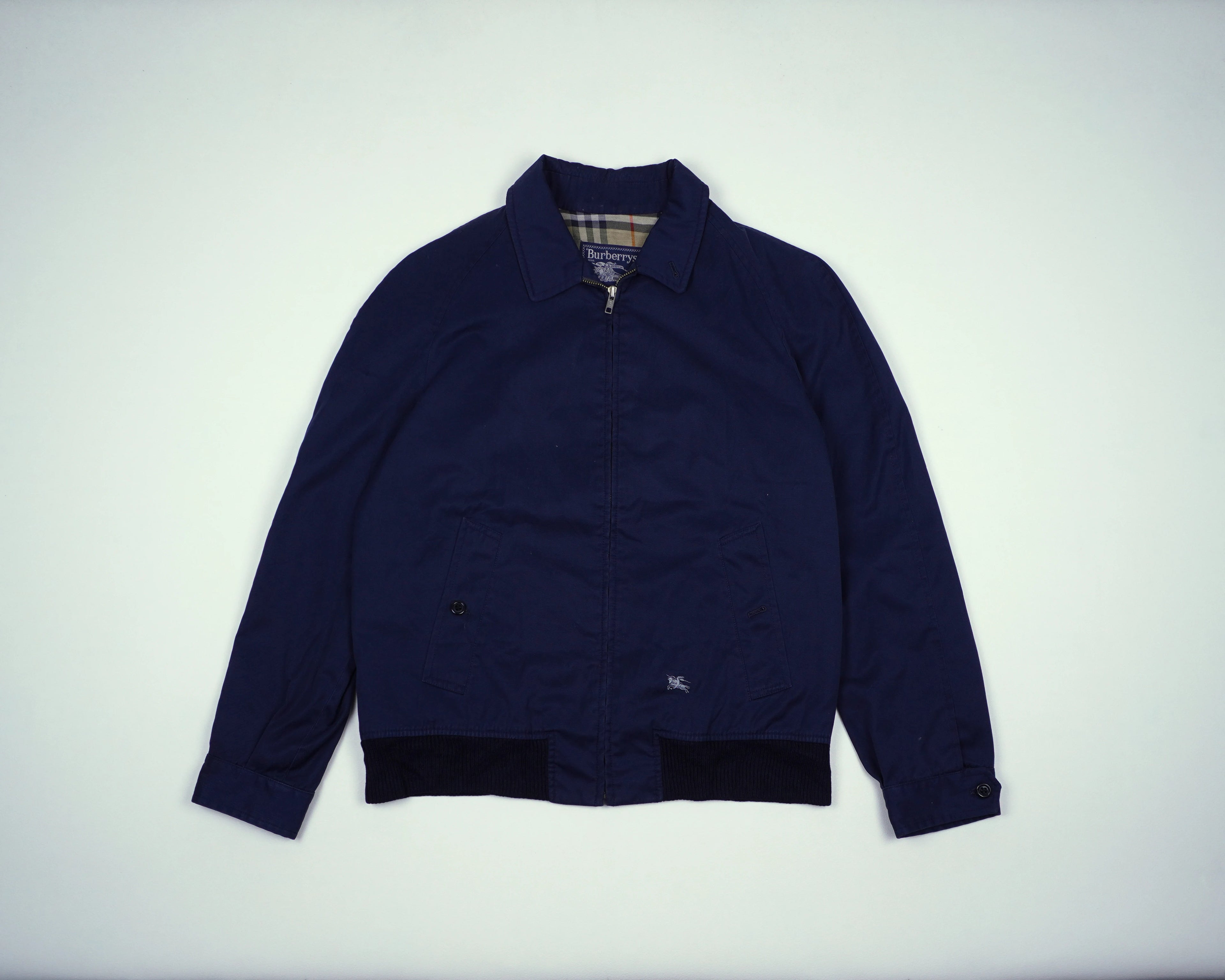 Burberry Navy Jacket S Cotton