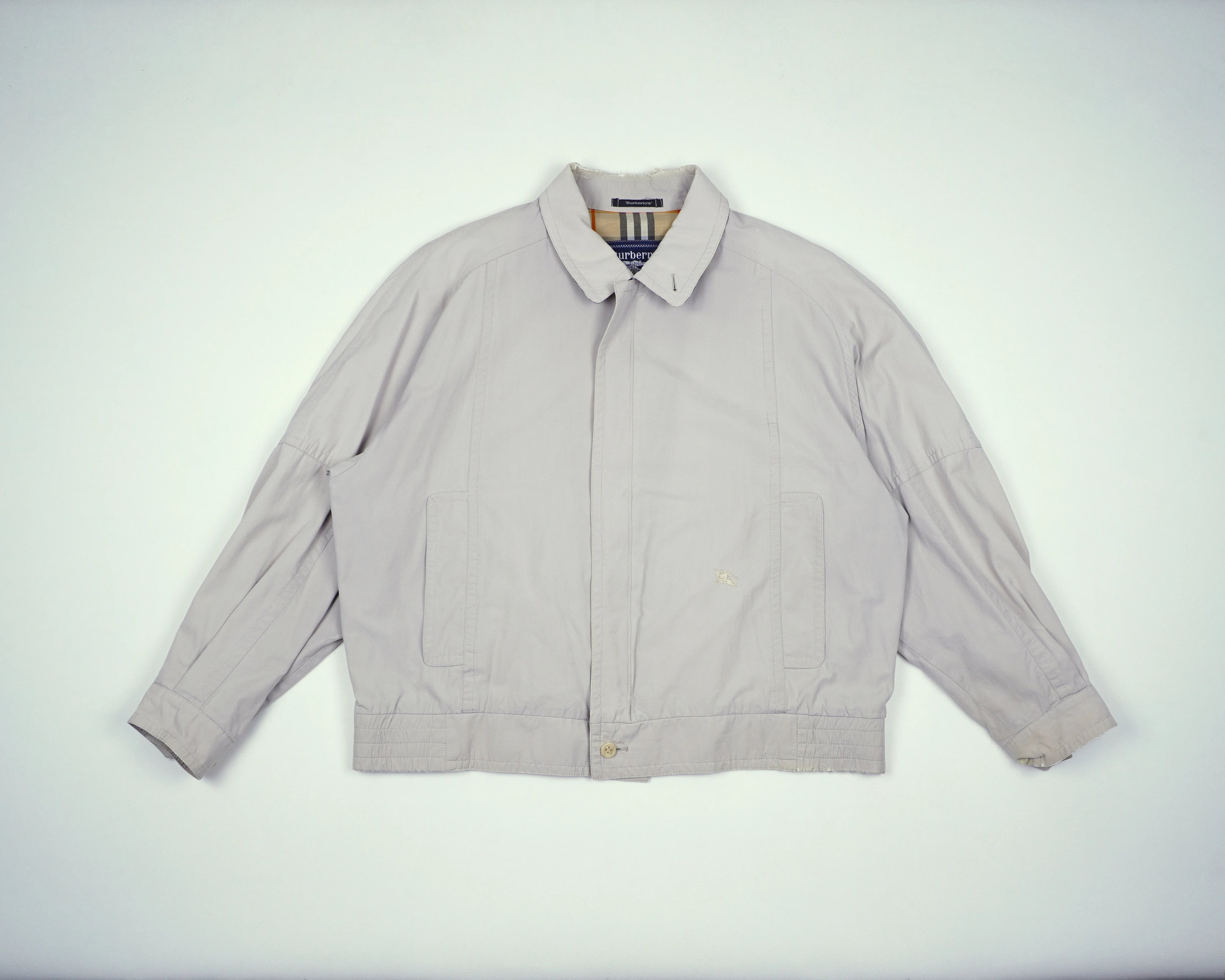 Burberry Beige Short Jacket L Cotton