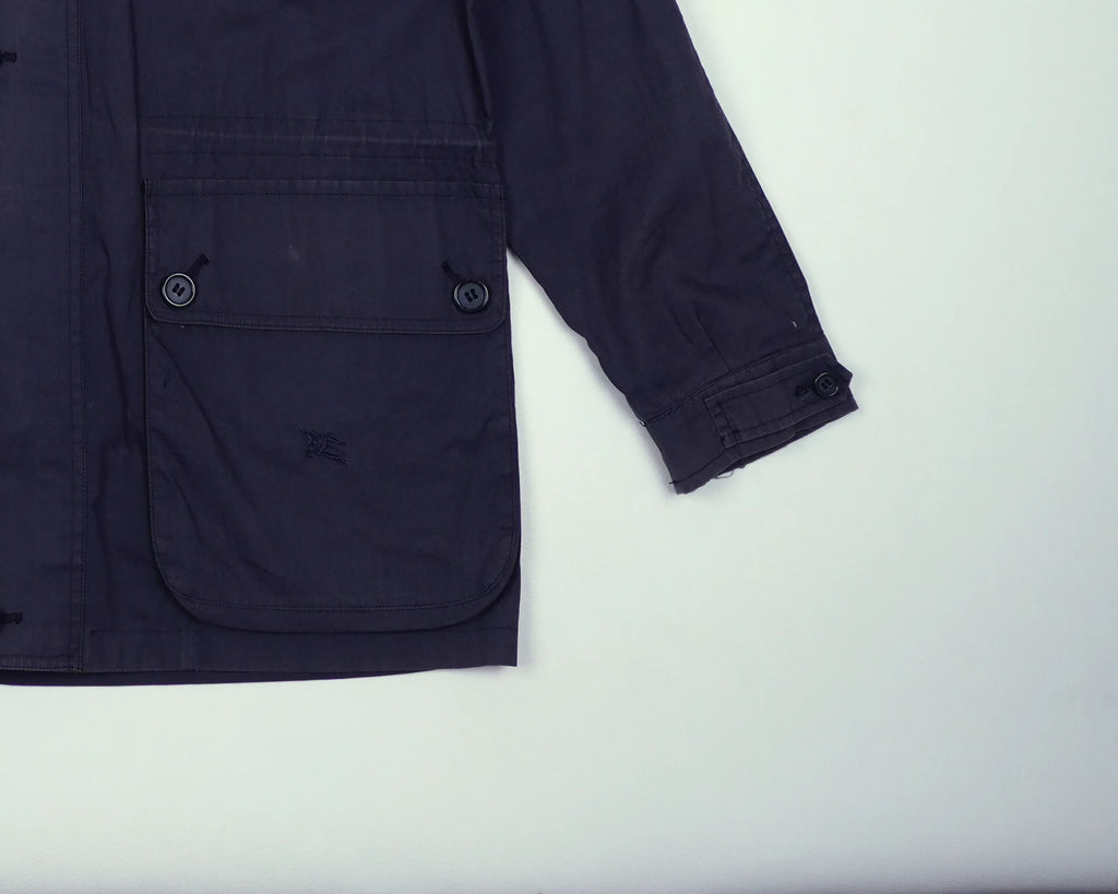 Burberry Navy Field Jacket L Cotton