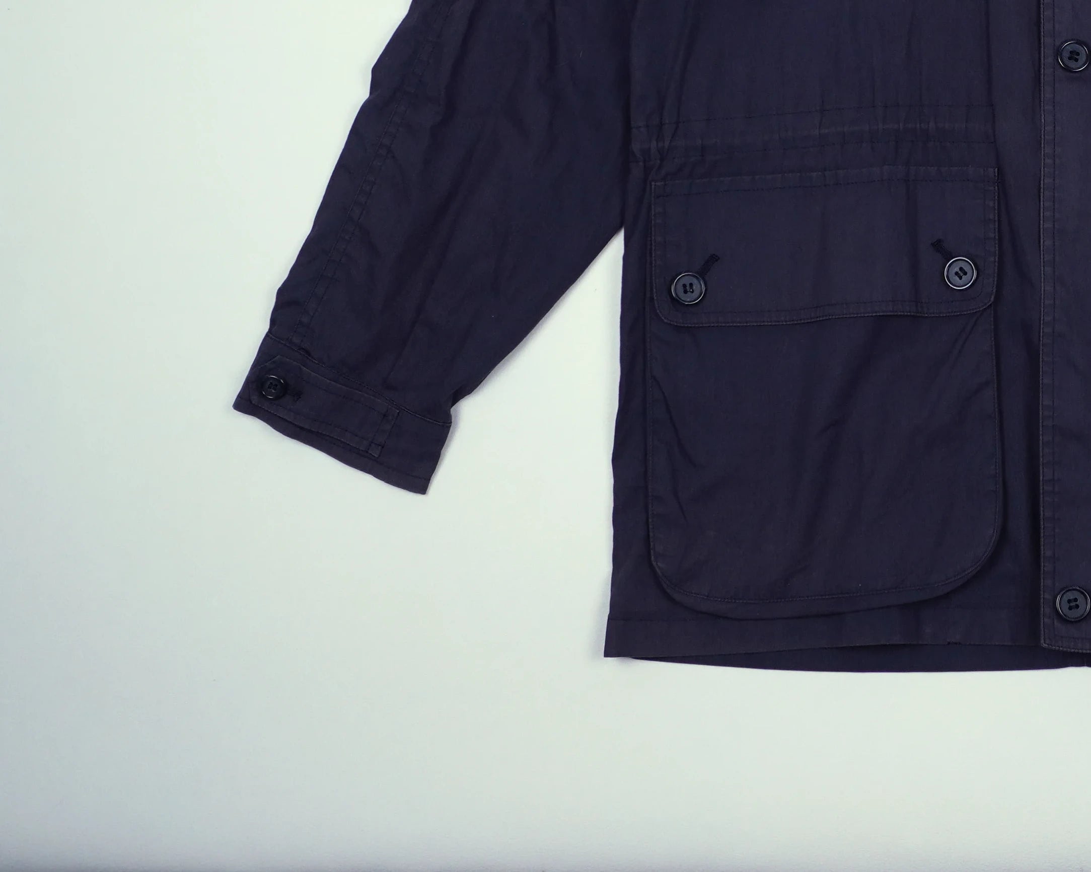 Burberry Navy Field Jacket L Cotton