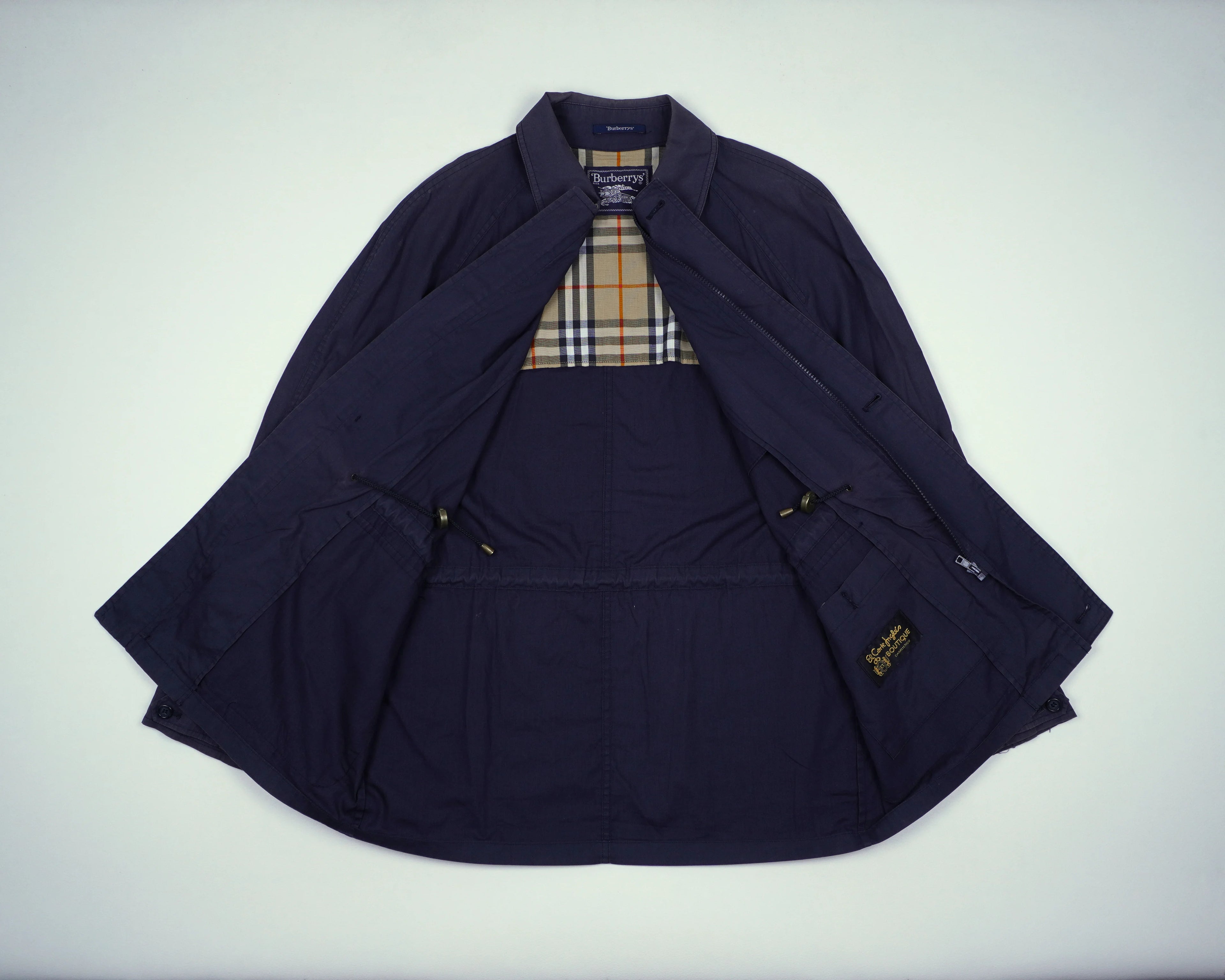Burberry Navy Field Jacket L Cotton