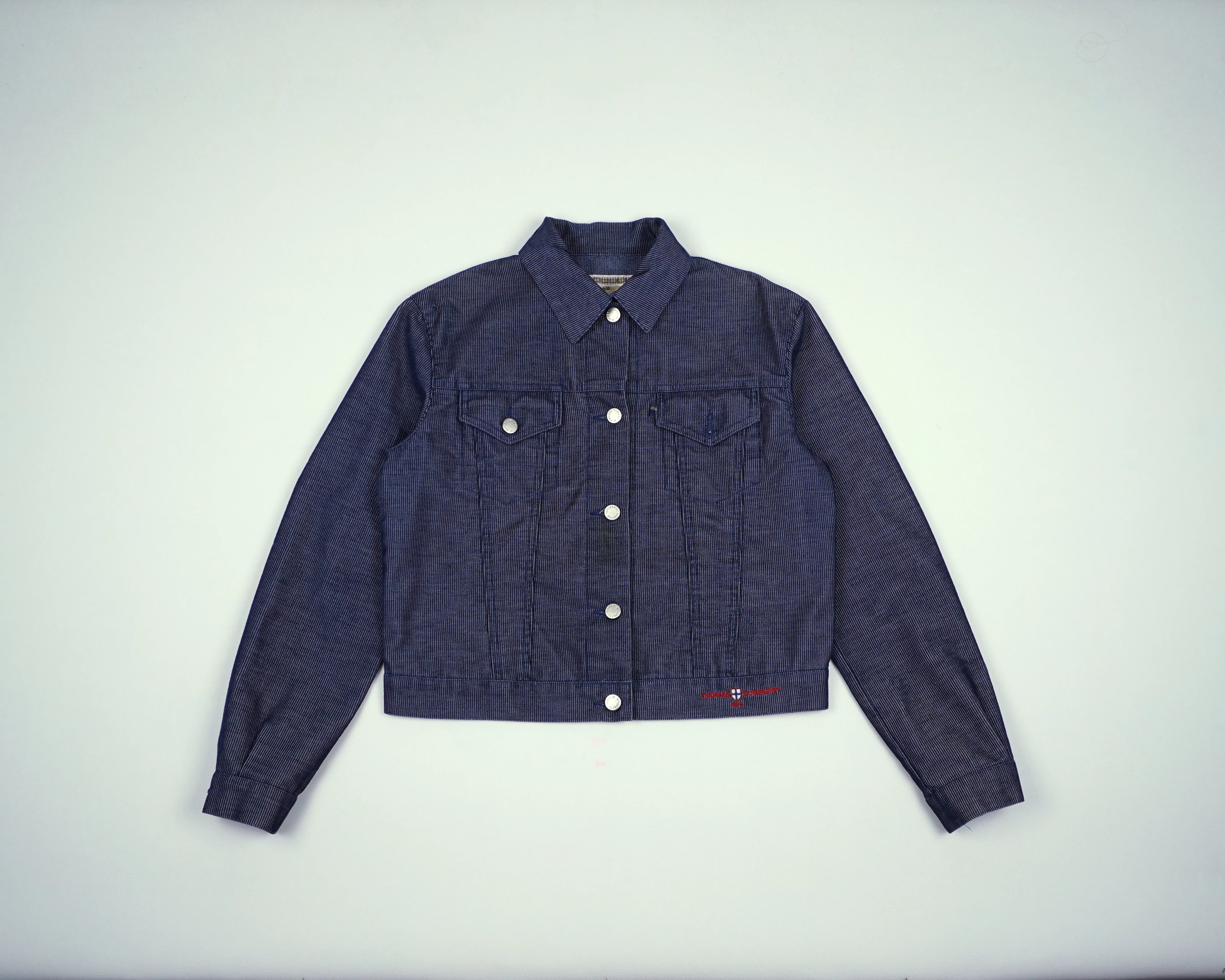 Burberry Blue Cropped jacket XS Corduroy