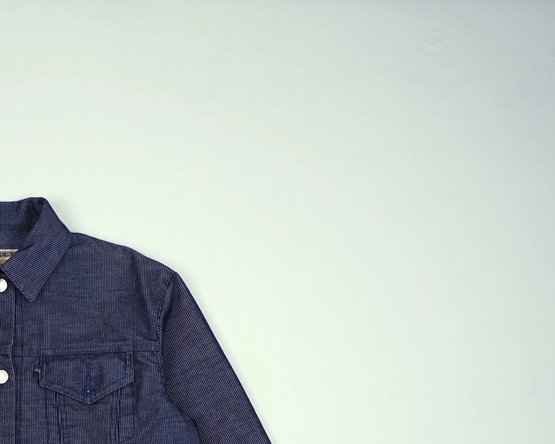 Burberry Blue Cropped jacket XS Corduroy