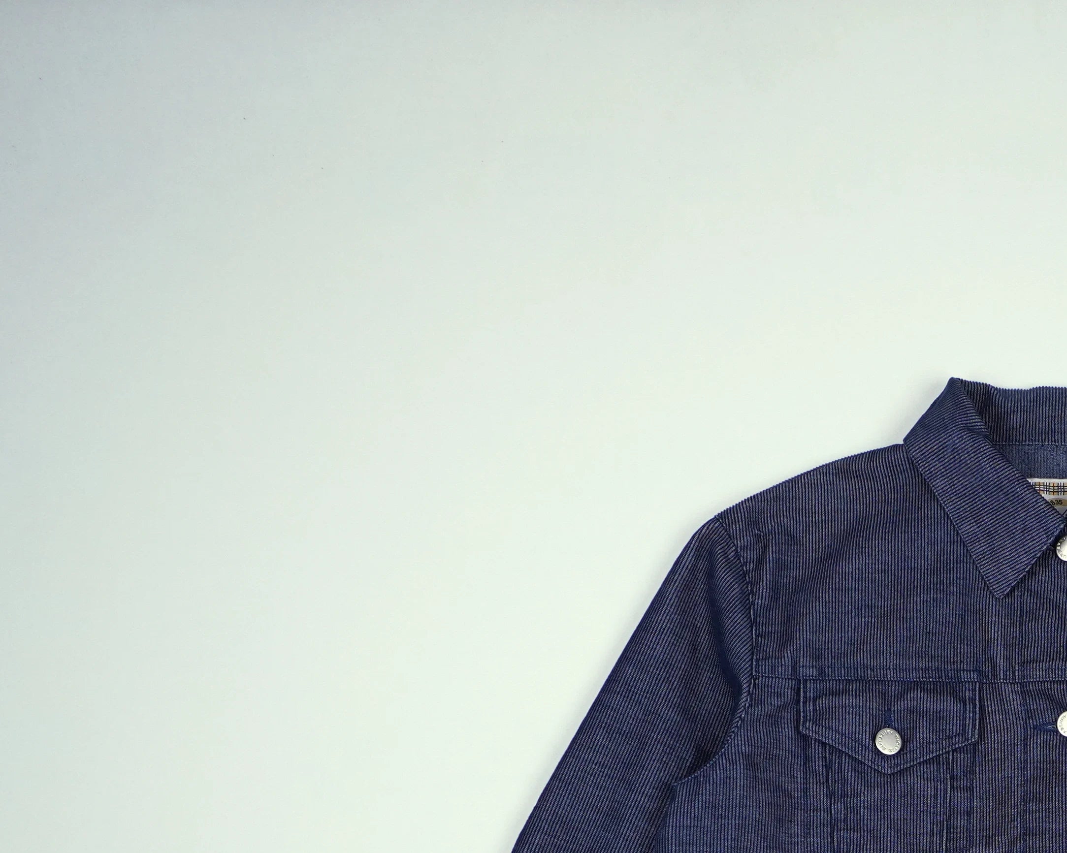 Burberry Blue Cropped jacket XS Corduroy