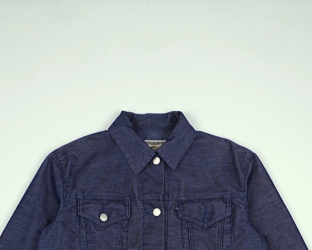 Burberry Blue Cropped jacket XS Corduroy