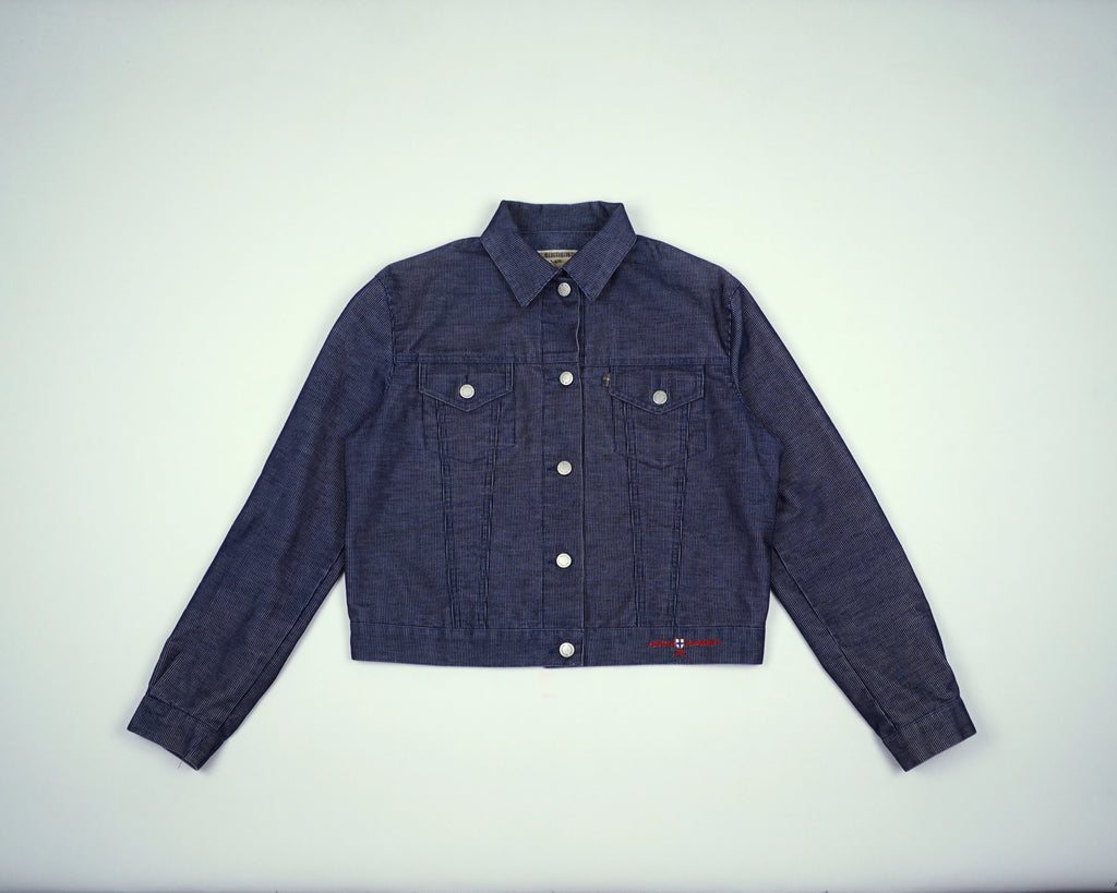 Burberry Blue Cropped jacket S Corduroy